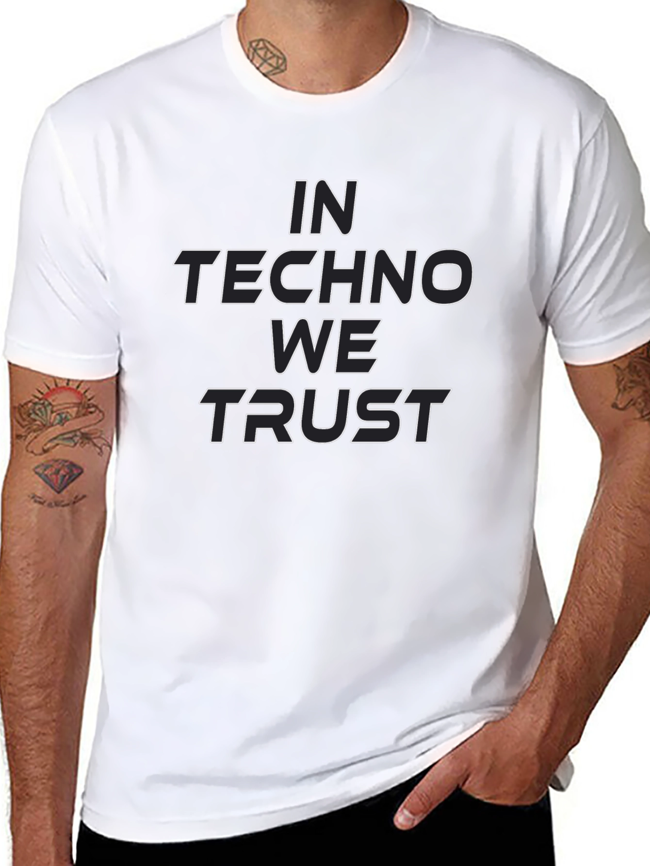 In Techno We Trust Graphic Tee