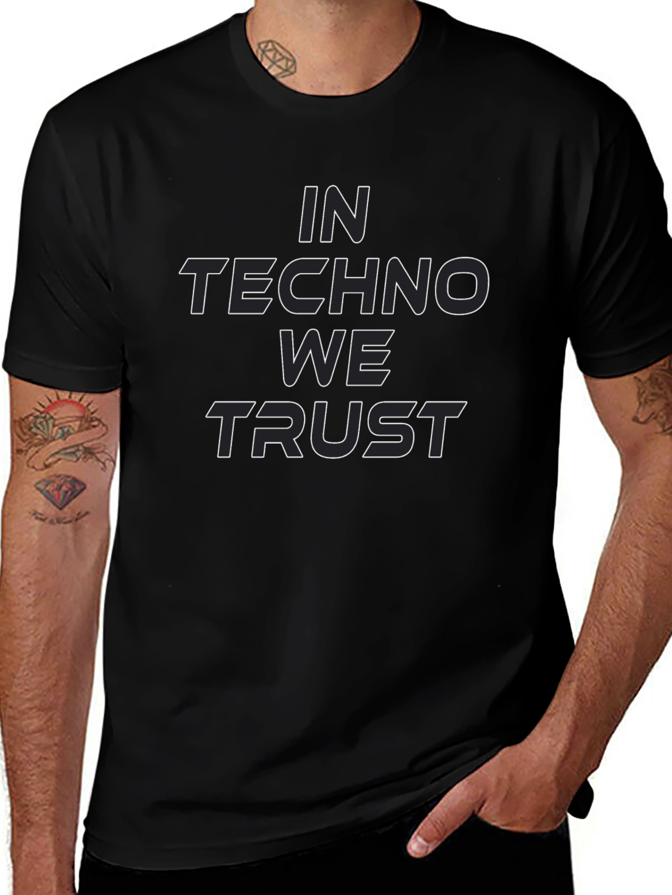 In Techno We Trust Graphic Tee