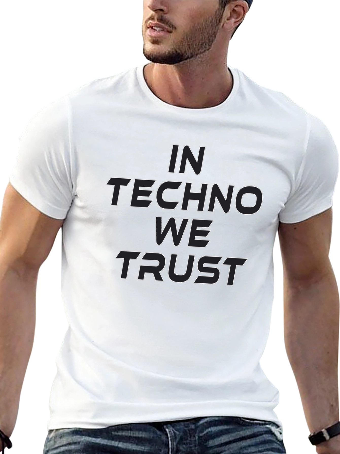 In Techno We Trust Graphic Tee