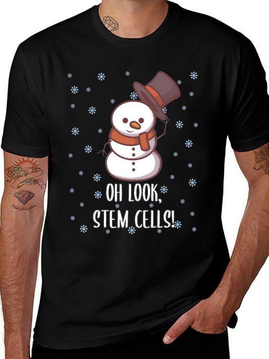 Oh Look Stem Cells Snowman Graphic Tee