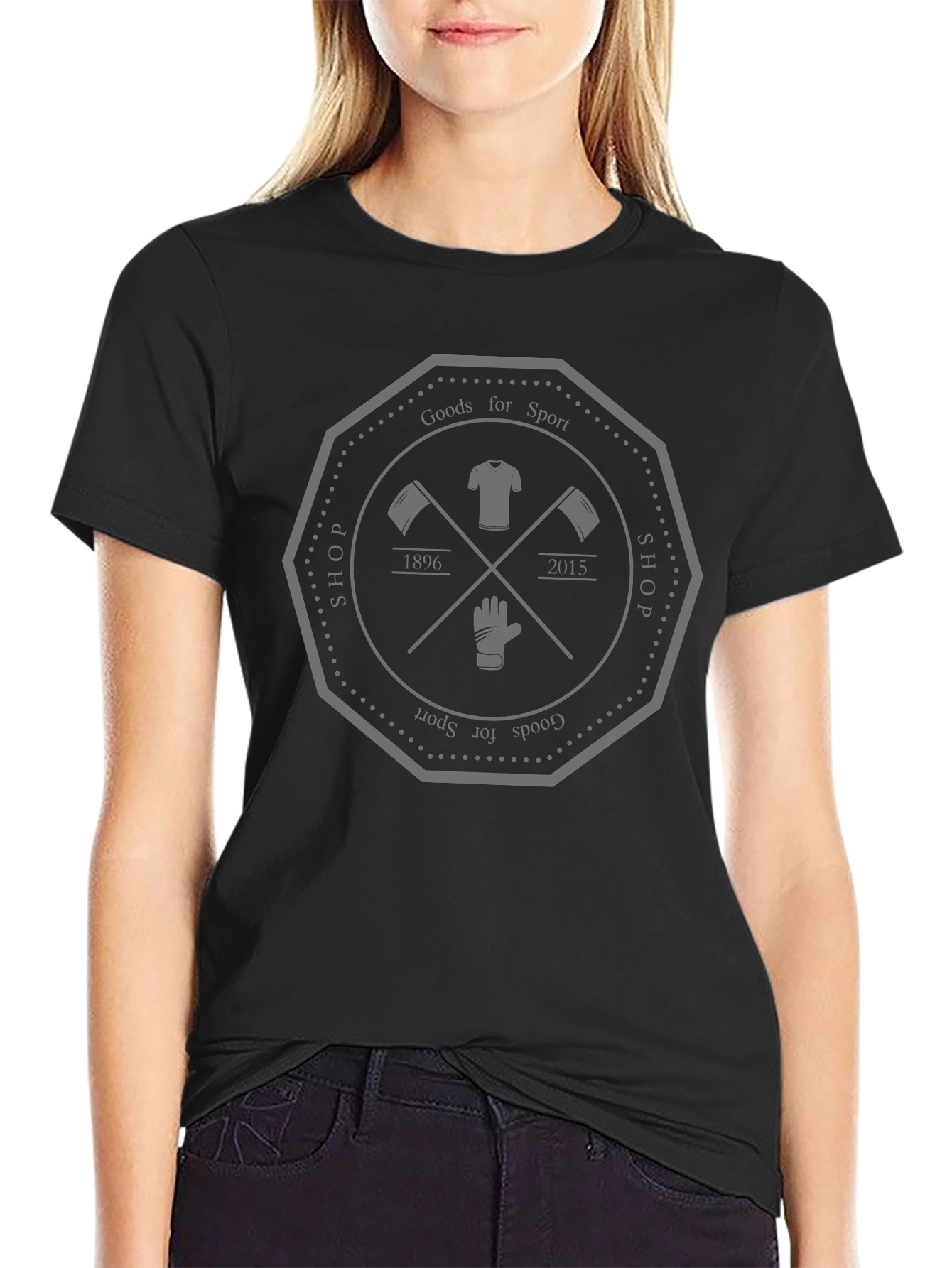 Goods For Sport Black Graphic Tee