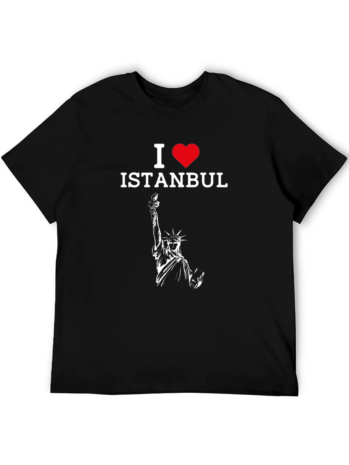 I Love Istanbul T-Shirt - Statue of Liberty Design
