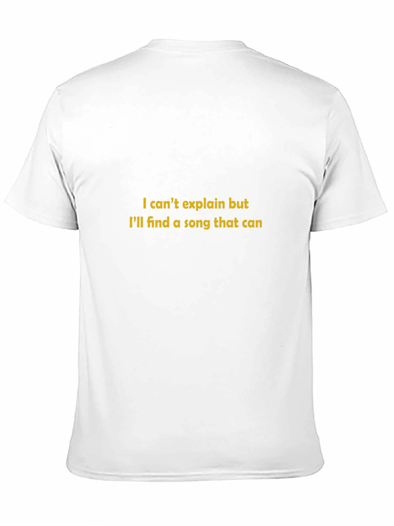 Song Lyric T-Shirt - I Cant Explain