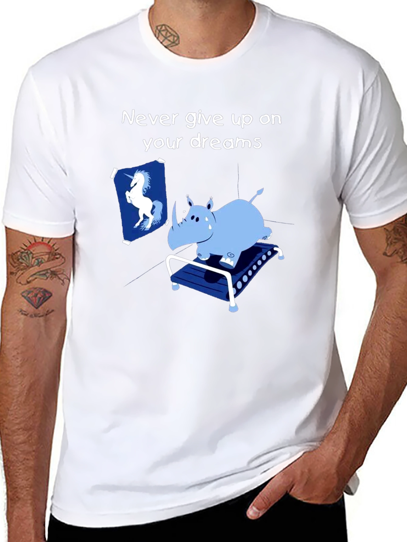 Dreamer Rhino Graphic Tee