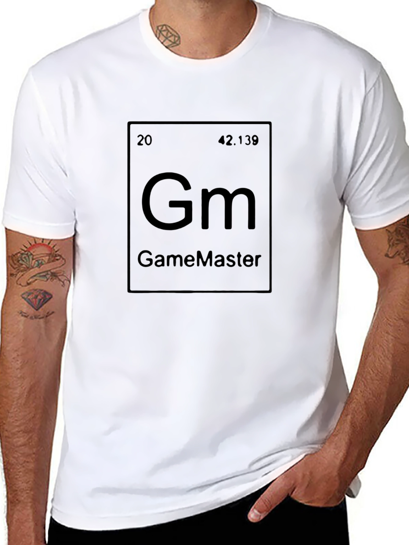 GameMaster T-Shirt Periodic Table Gamer Tee