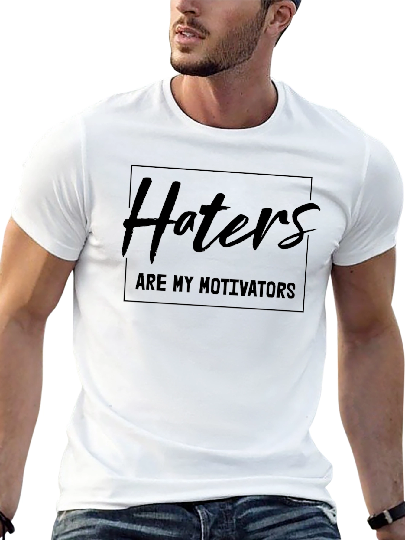 Haters Are My Motivators Black T-Shirt
