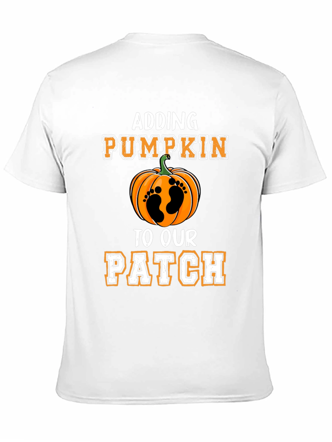Adding Pumpkin to Our Patch T-Shirt - Pregnancy Announcement
