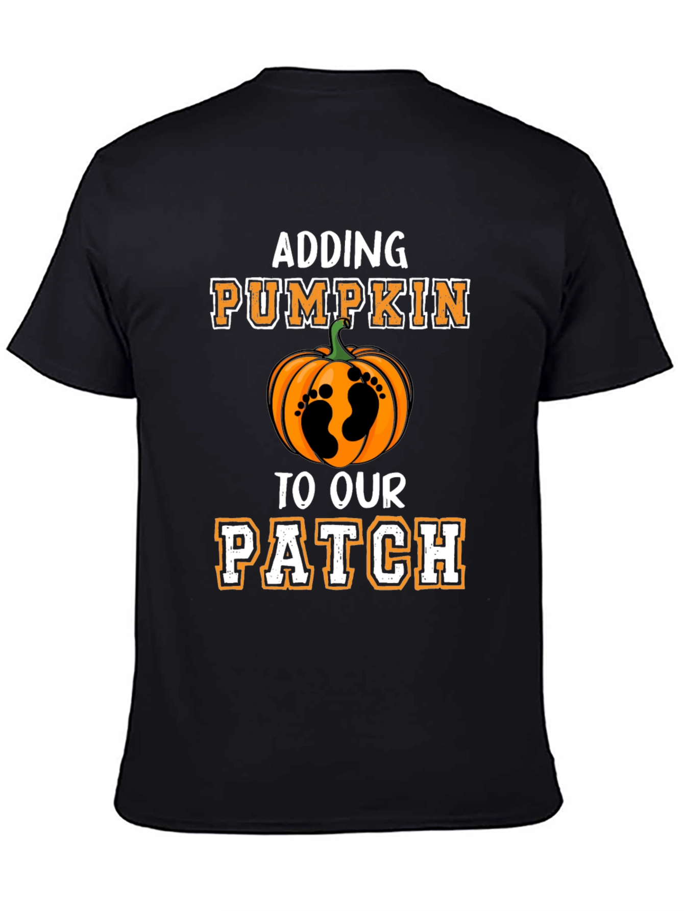 Adding Pumpkin to Our Patch T-Shirt - Pregnancy Announcement