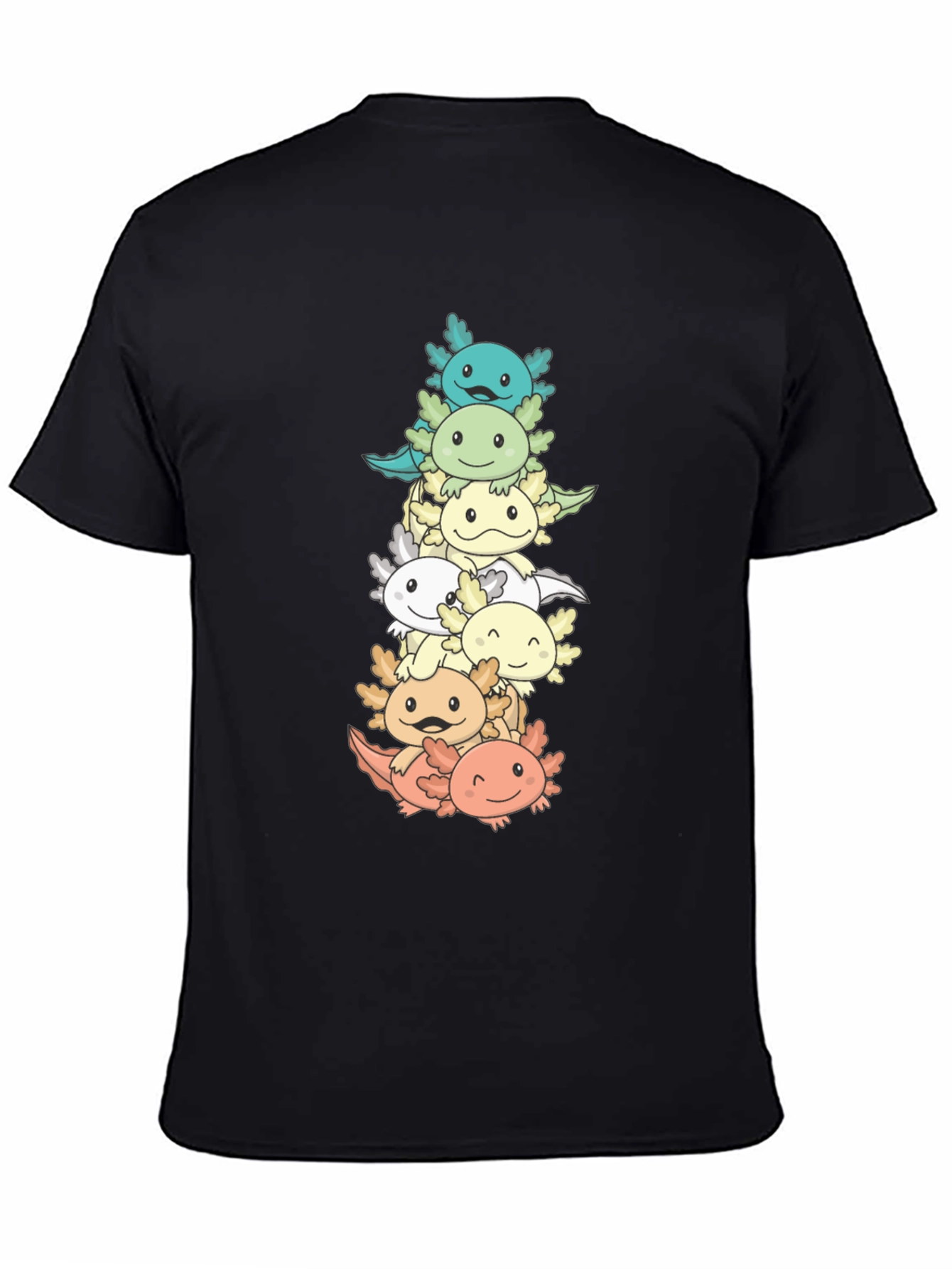 Axolotl Stack T-Shirt - Cute Amphibian Tee