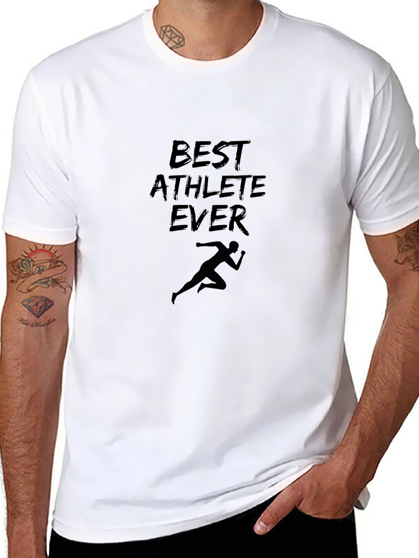 Best Athlete Ever Black T-Shirt