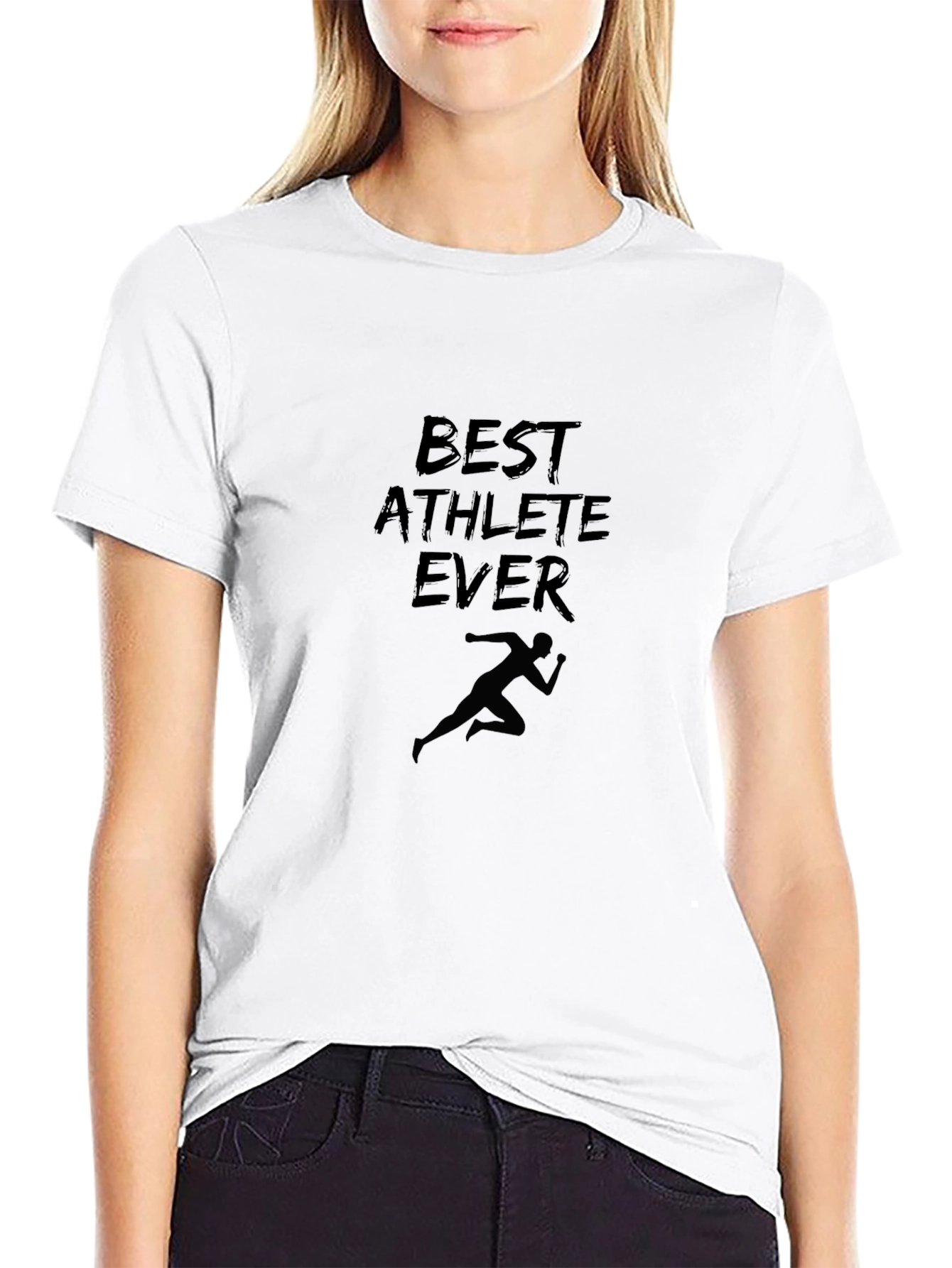 Best Athlete Ever Black T-Shirt