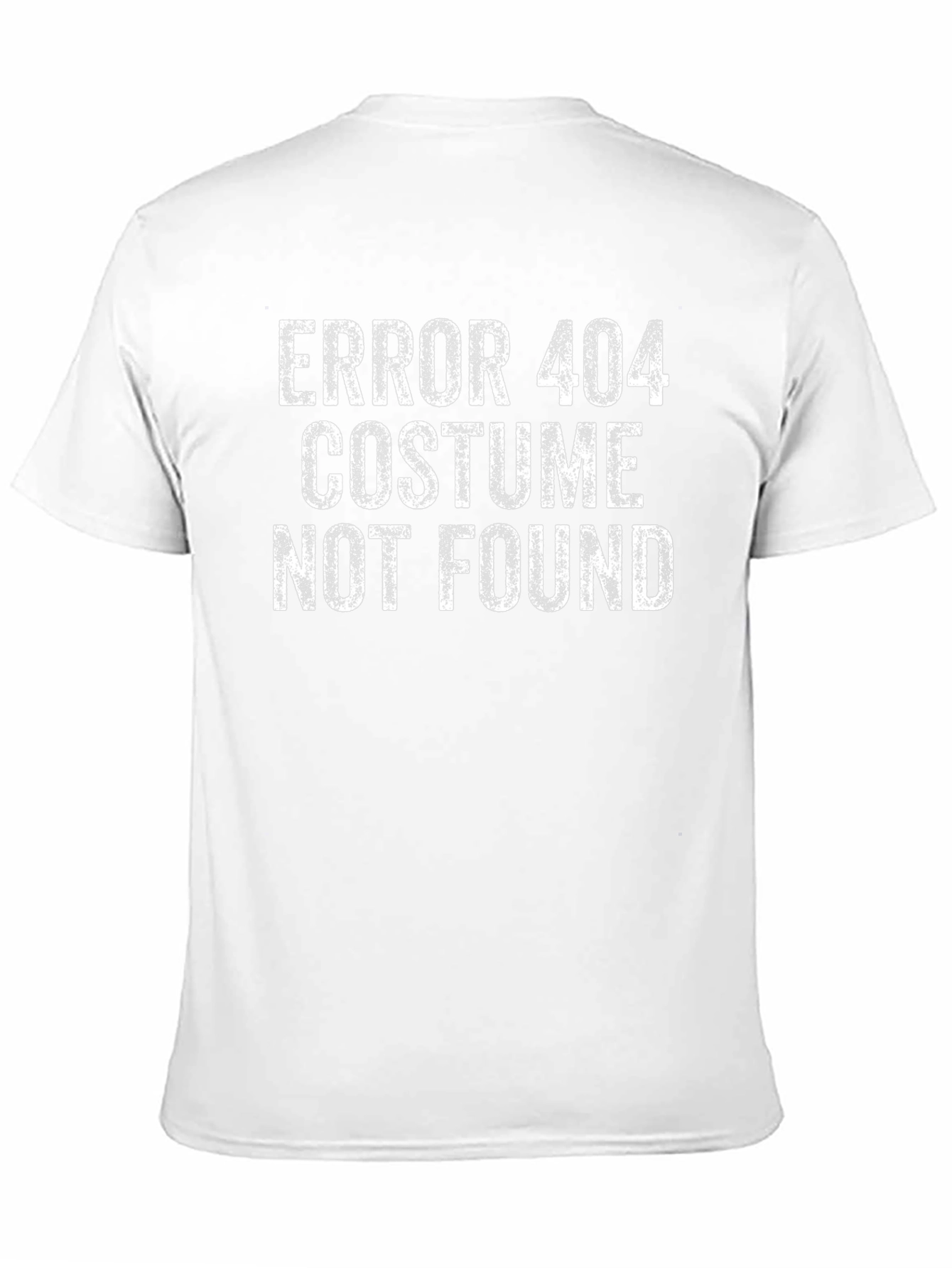 Error 404 Costume Not Found Black T-Shirt