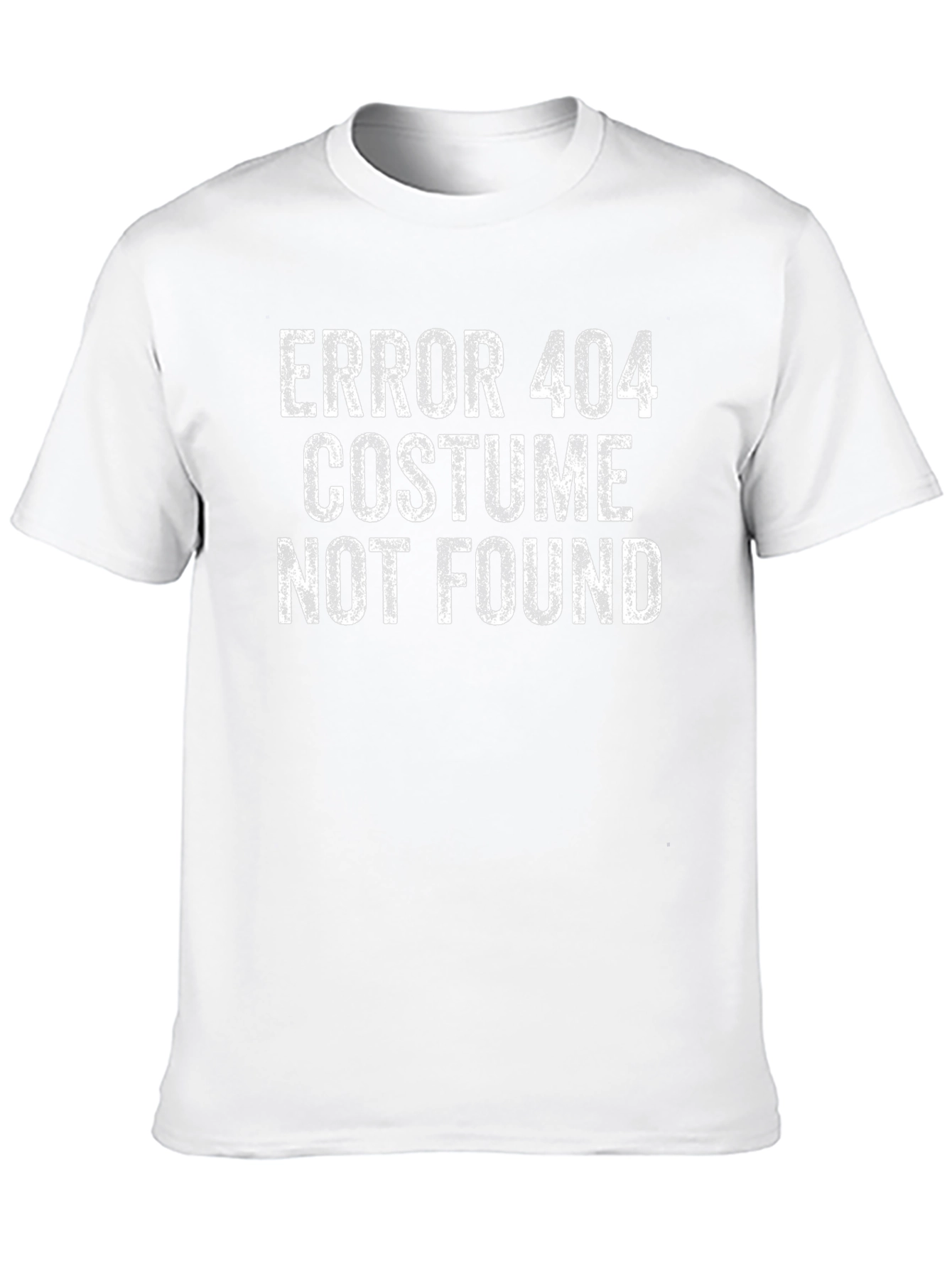 Error 404 Costume Not Found Black T-Shirt