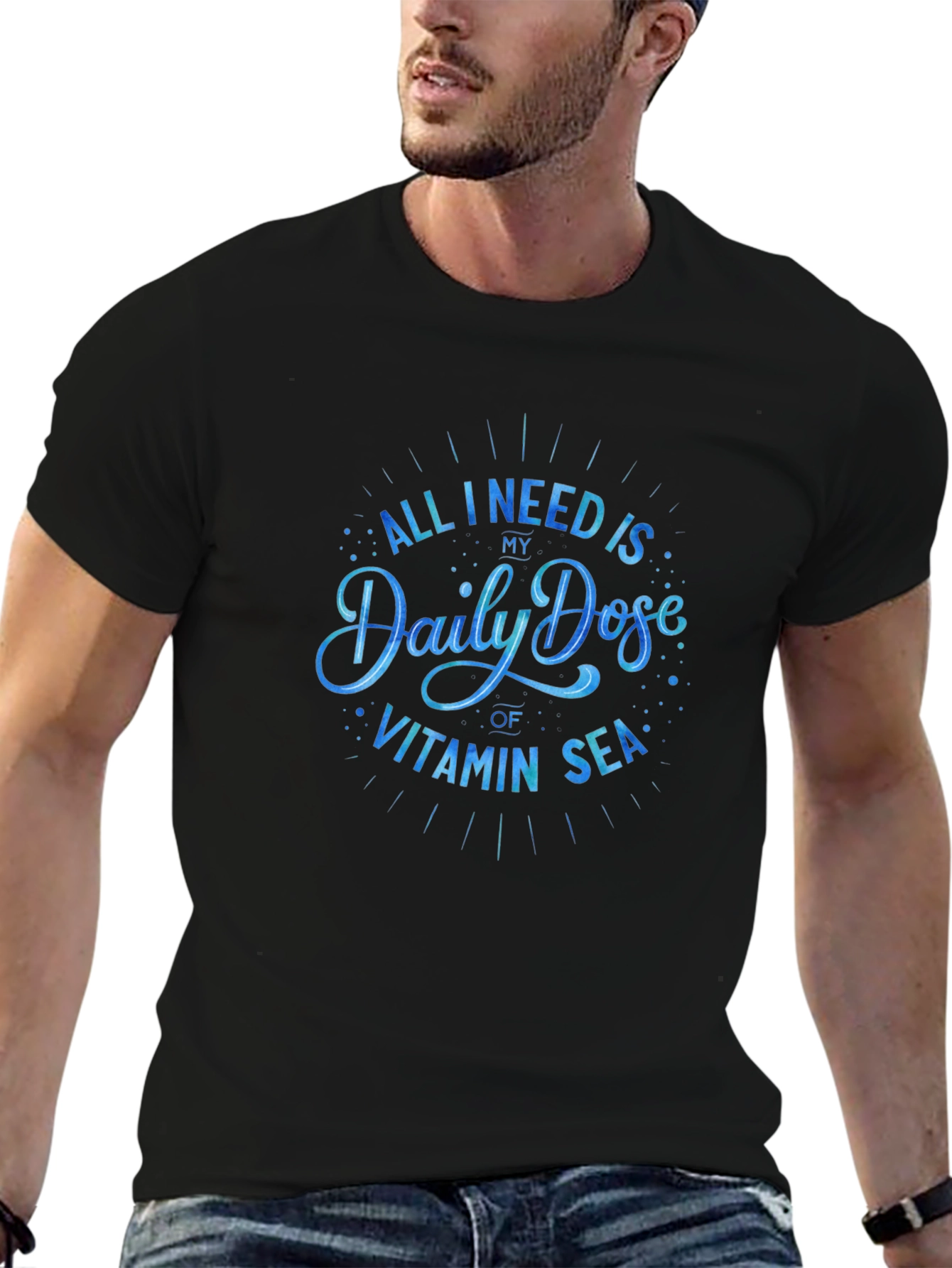 Vitamin Sea Graphic T-Shirt - Beach Lover Tee