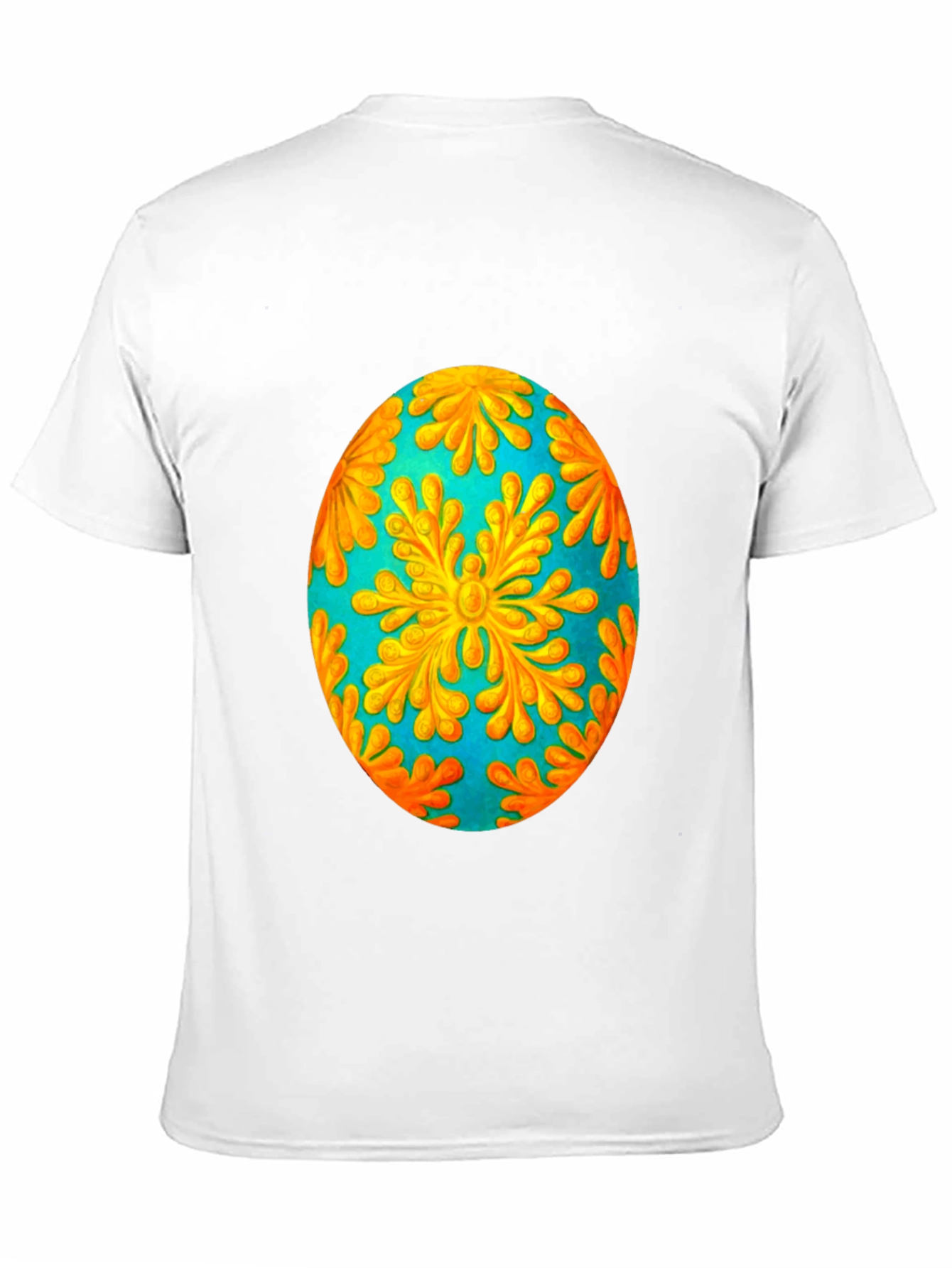 Floral Easter Egg Graphic Tee - Black