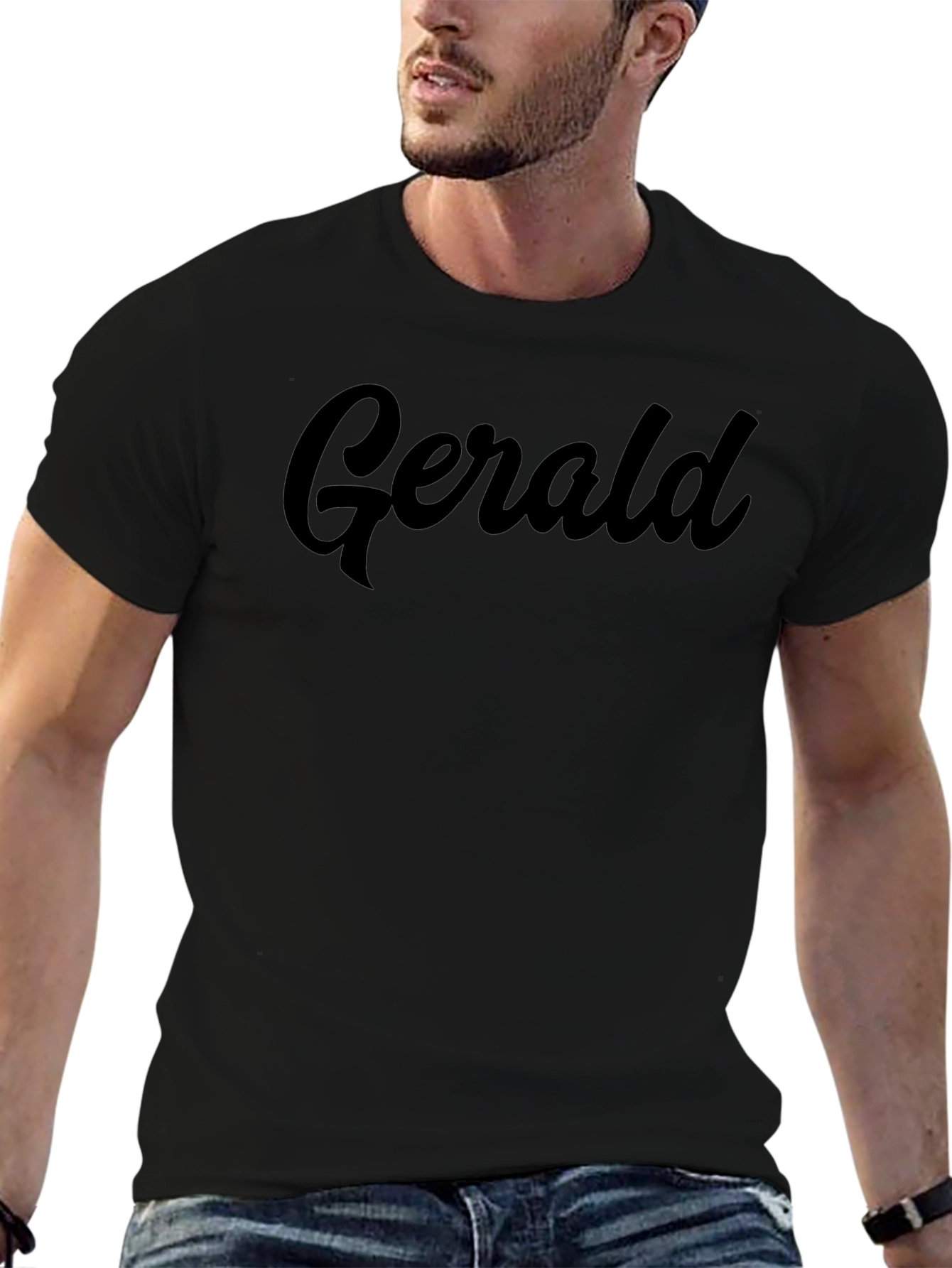 Gerald T-Shirt - Classic Black Crew Neck Tee