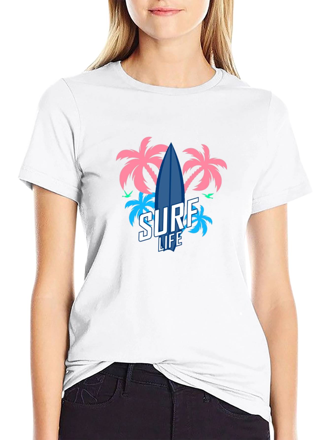 Surf Life Graphic Tee - Tropical Vibes