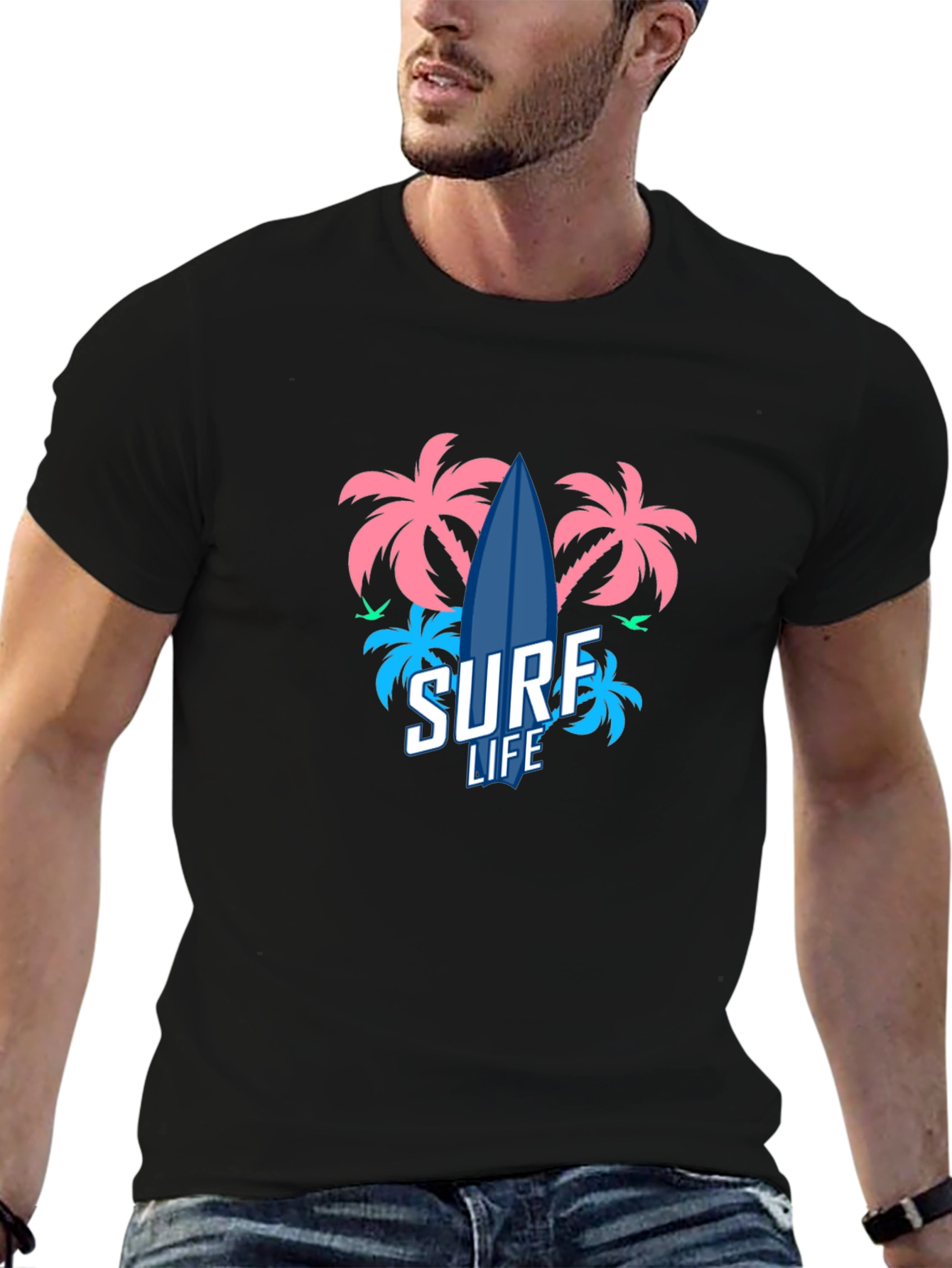 Surf Life Graphic Tee - Tropical Vibes