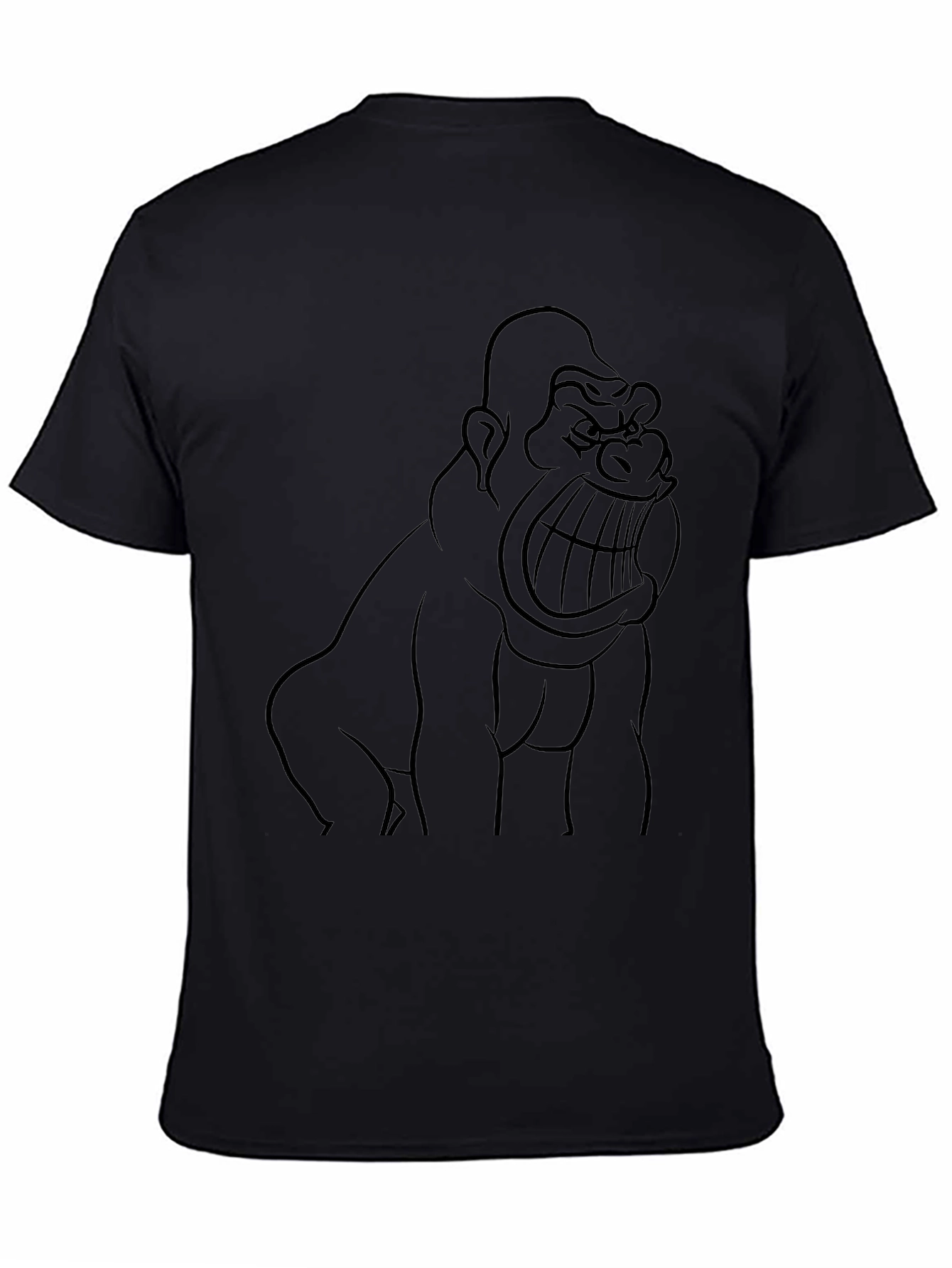Gorilla Graphic Black T-Shirt - Fierce Style!