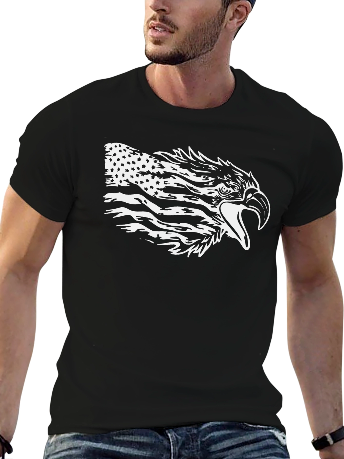 American Eagle Flag Graphic T-Shirt