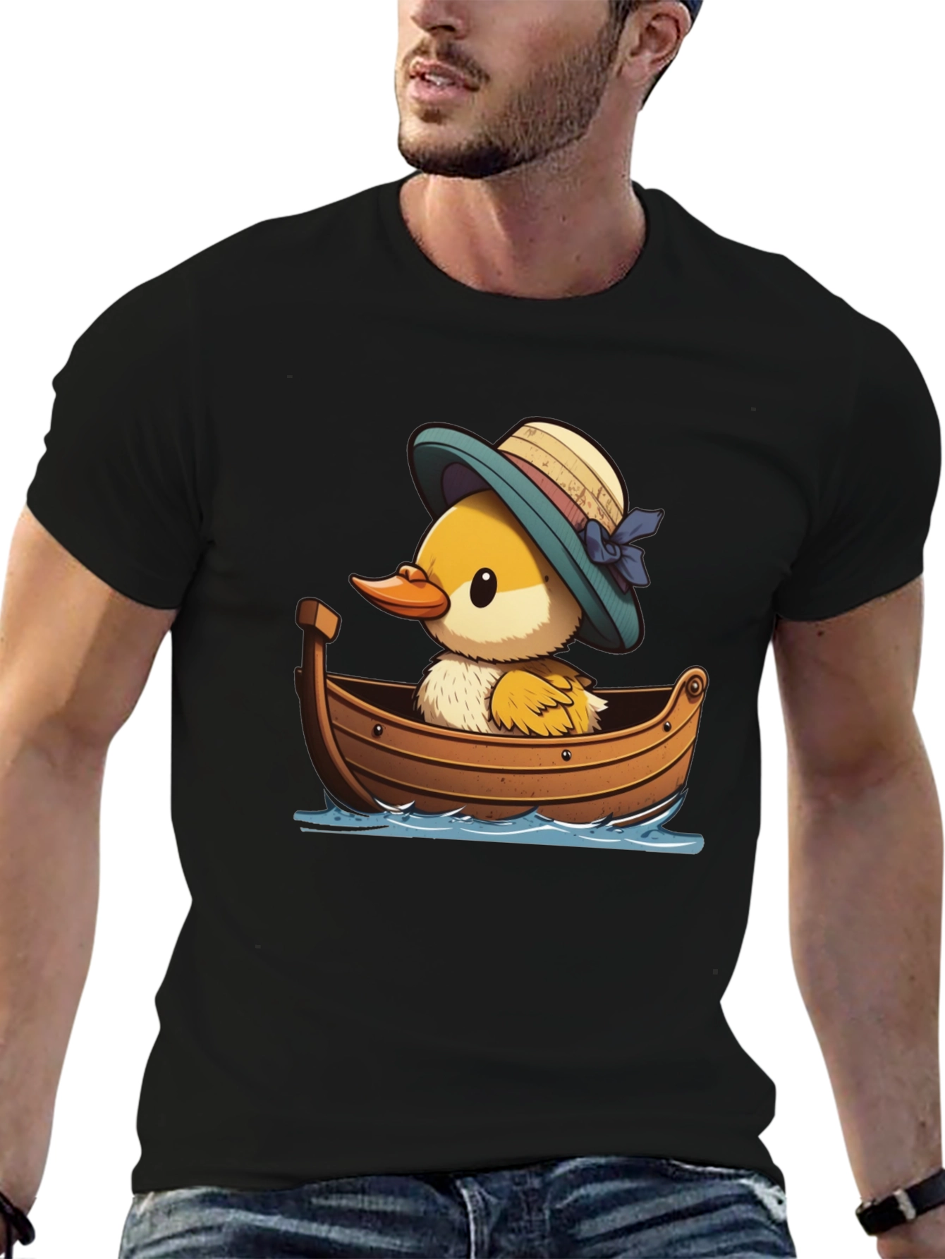 Duckling in Boat Graphic Tee