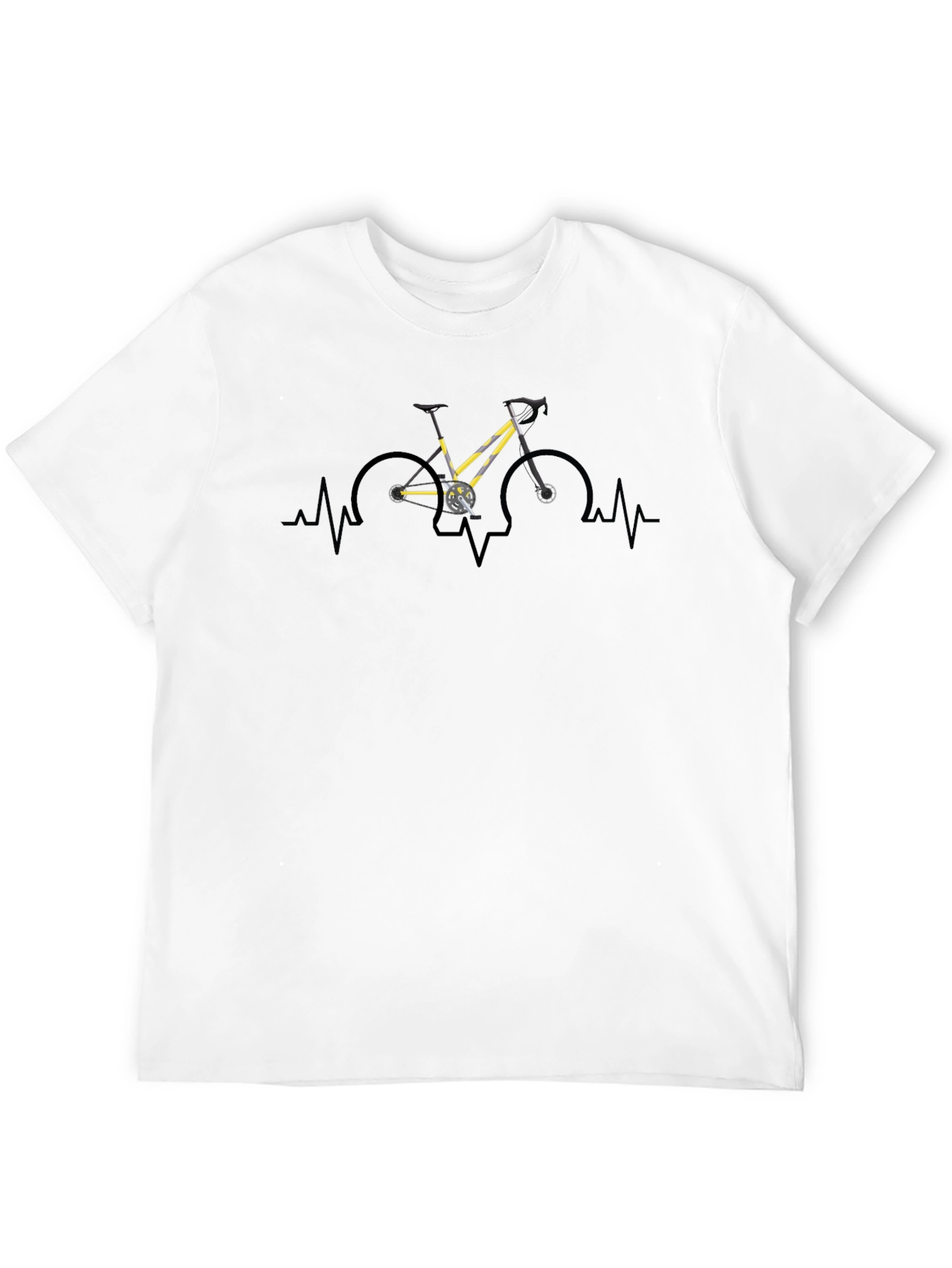 Cycling Heartbeat Graphic T-Shirt