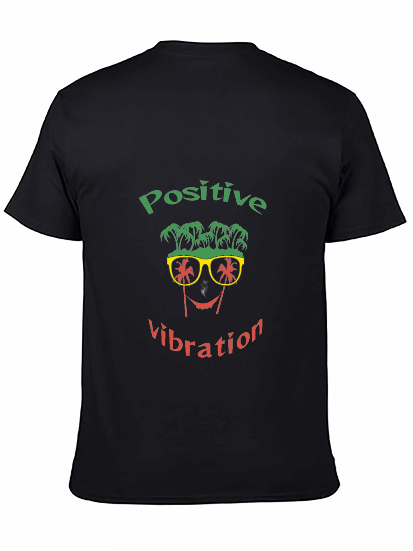 Positive Vibration Graphic T-Shirt - Black