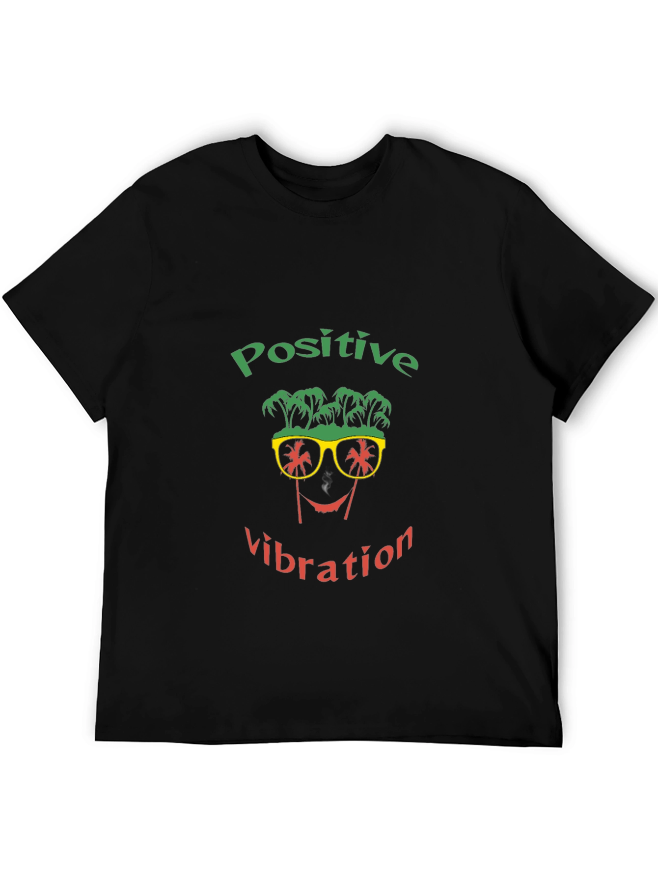 Positive Vibration Graphic T-Shirt - Black
