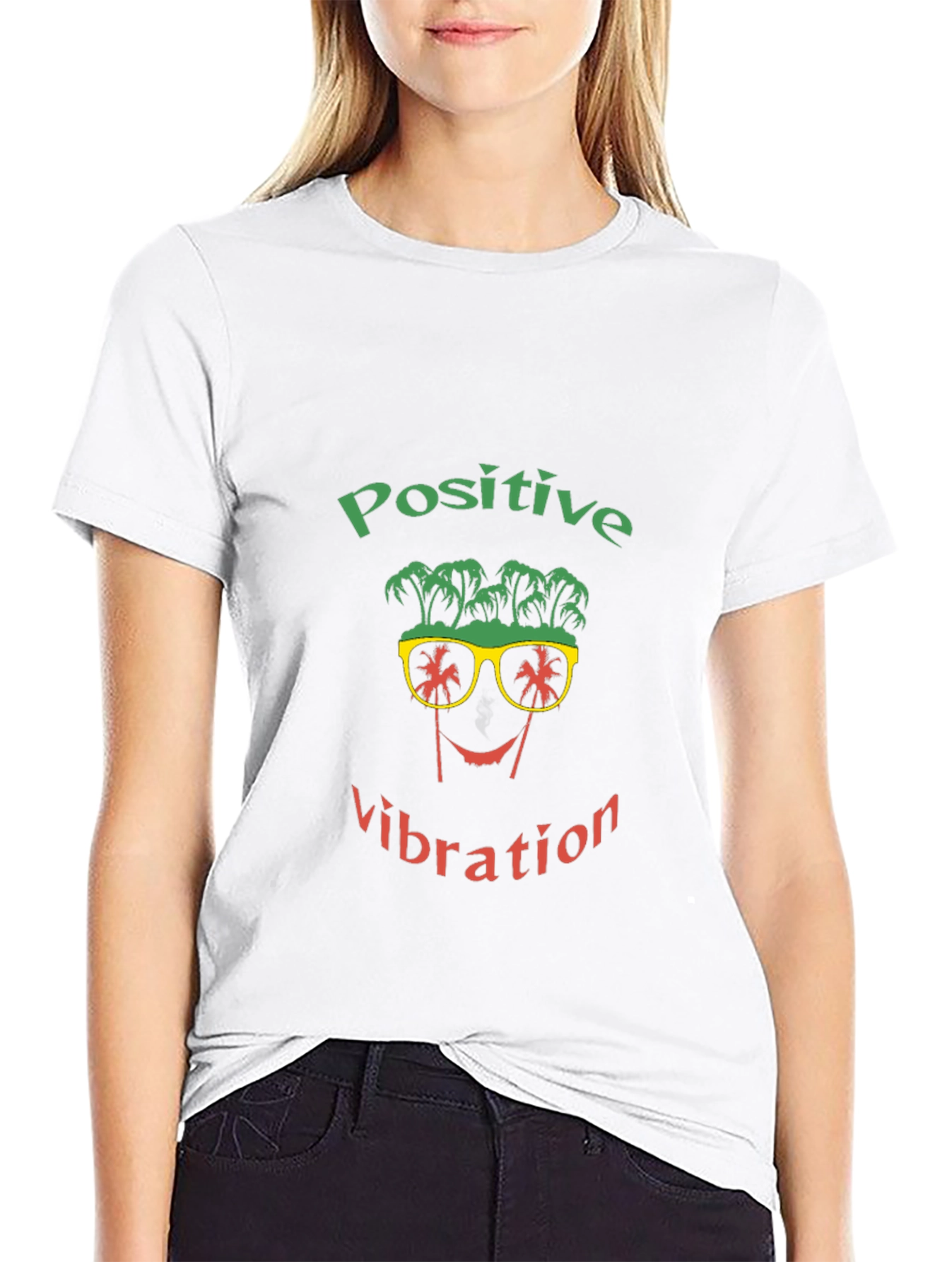 Positive Vibration Graphic T-Shirt - Black