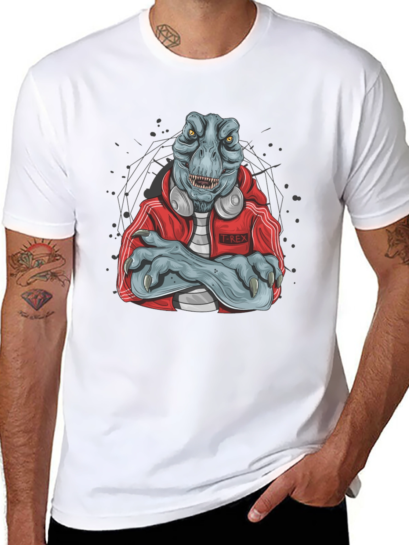 Cool T-Rex Graphic T-Shirt - Street Style Design