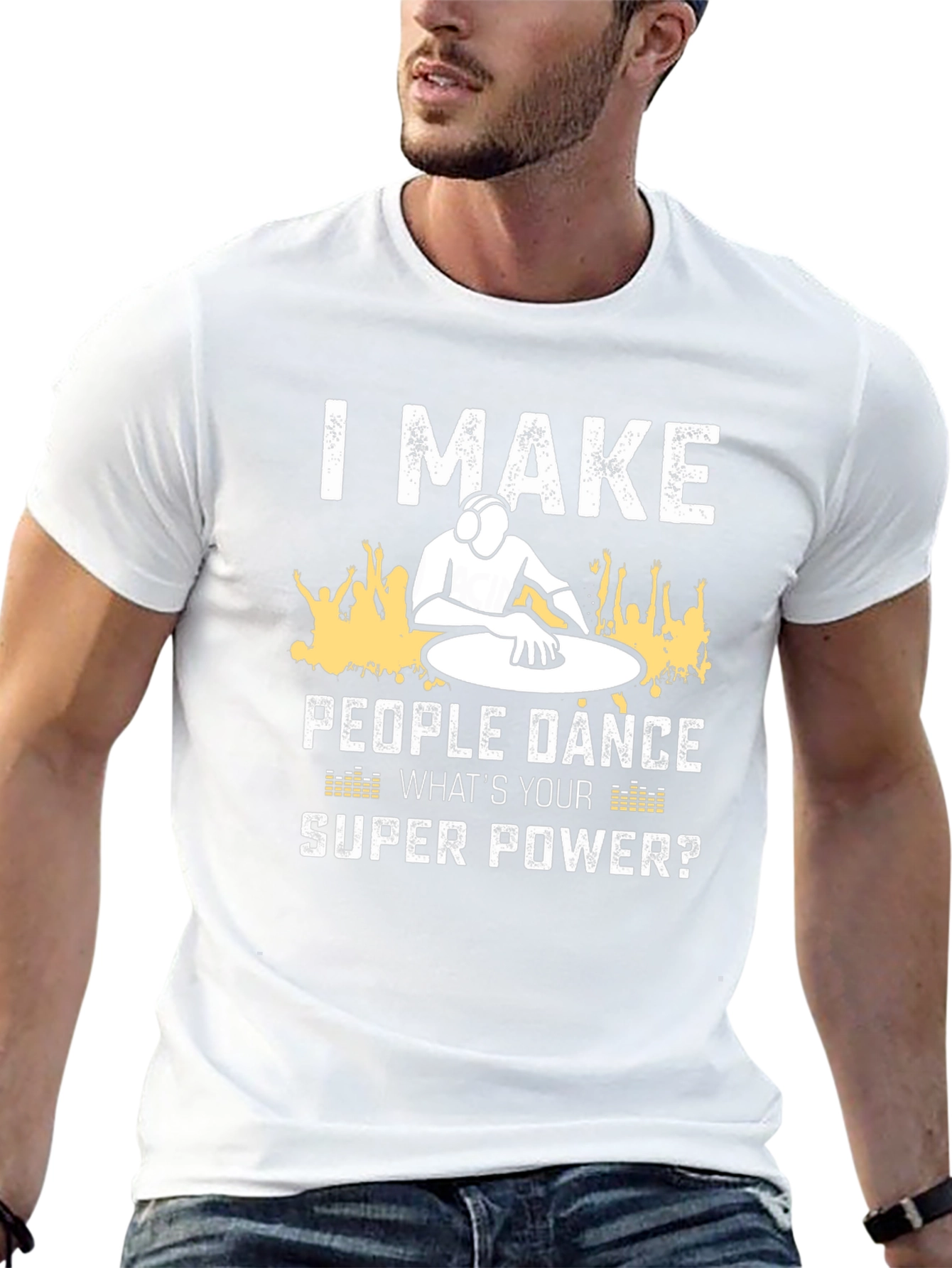 DJ Super Power Graphic T-Shirt