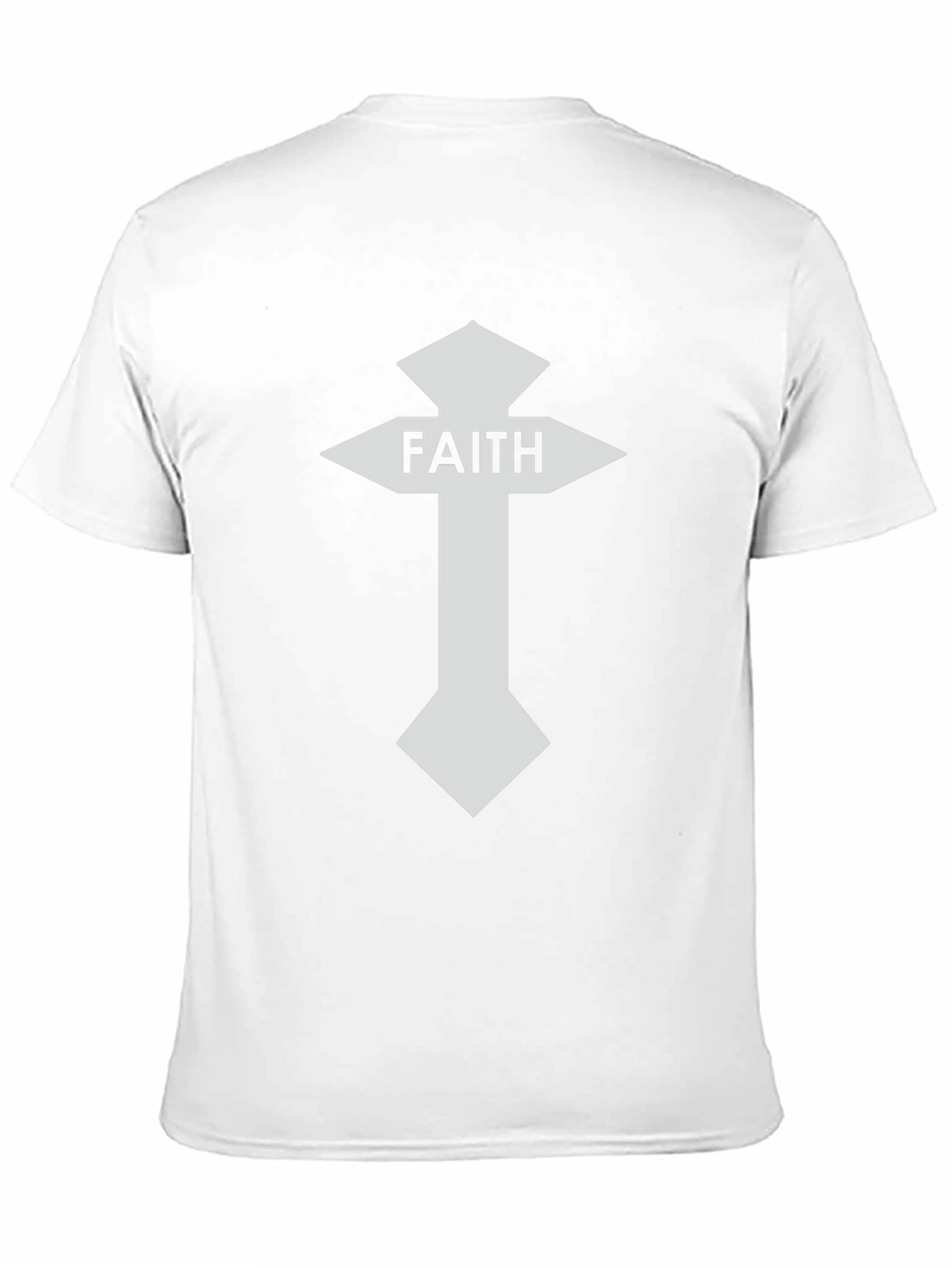Faith Cross Graphic Tee - Black Christian T-Shirt