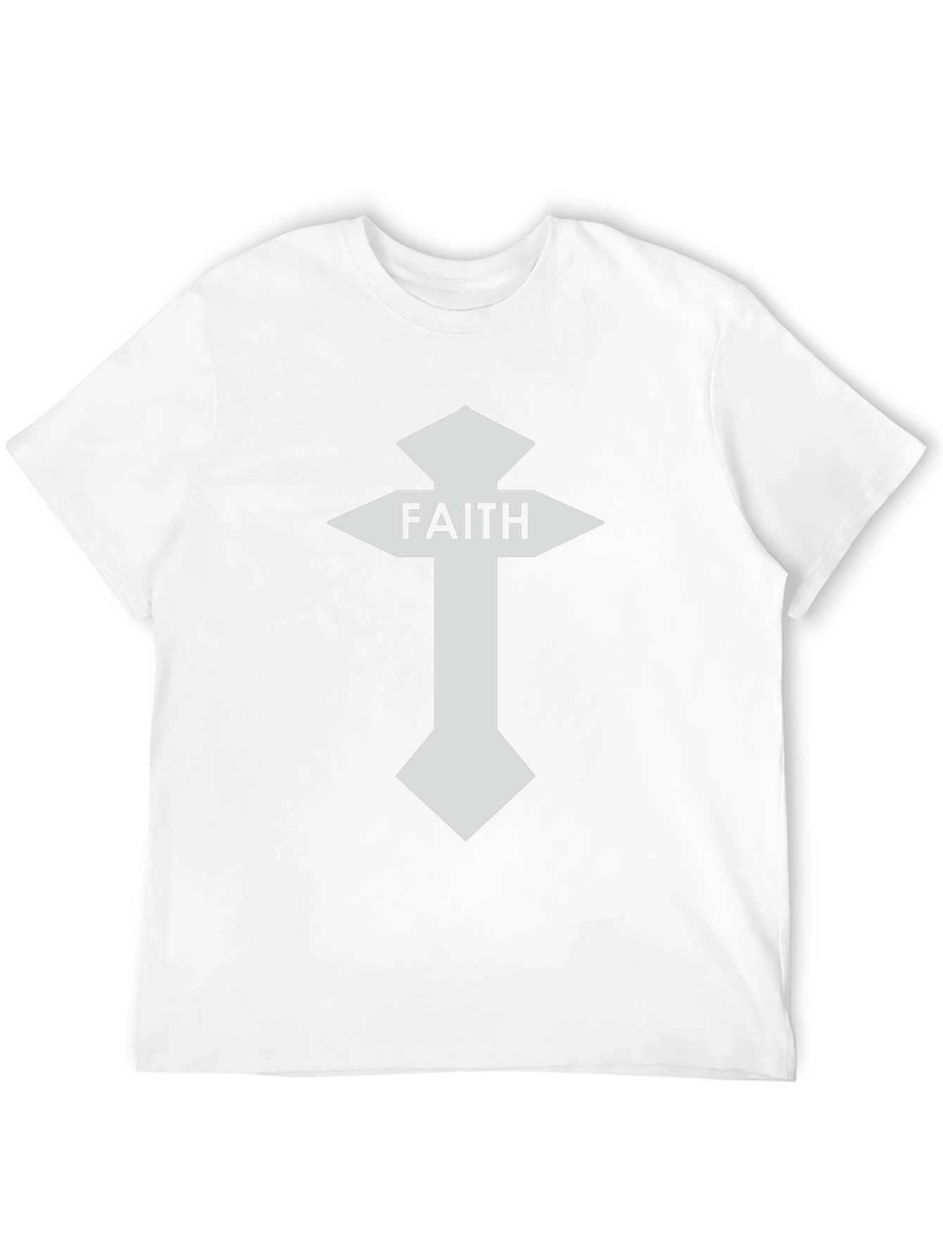Faith Cross Graphic Tee - Black Christian T-Shirt