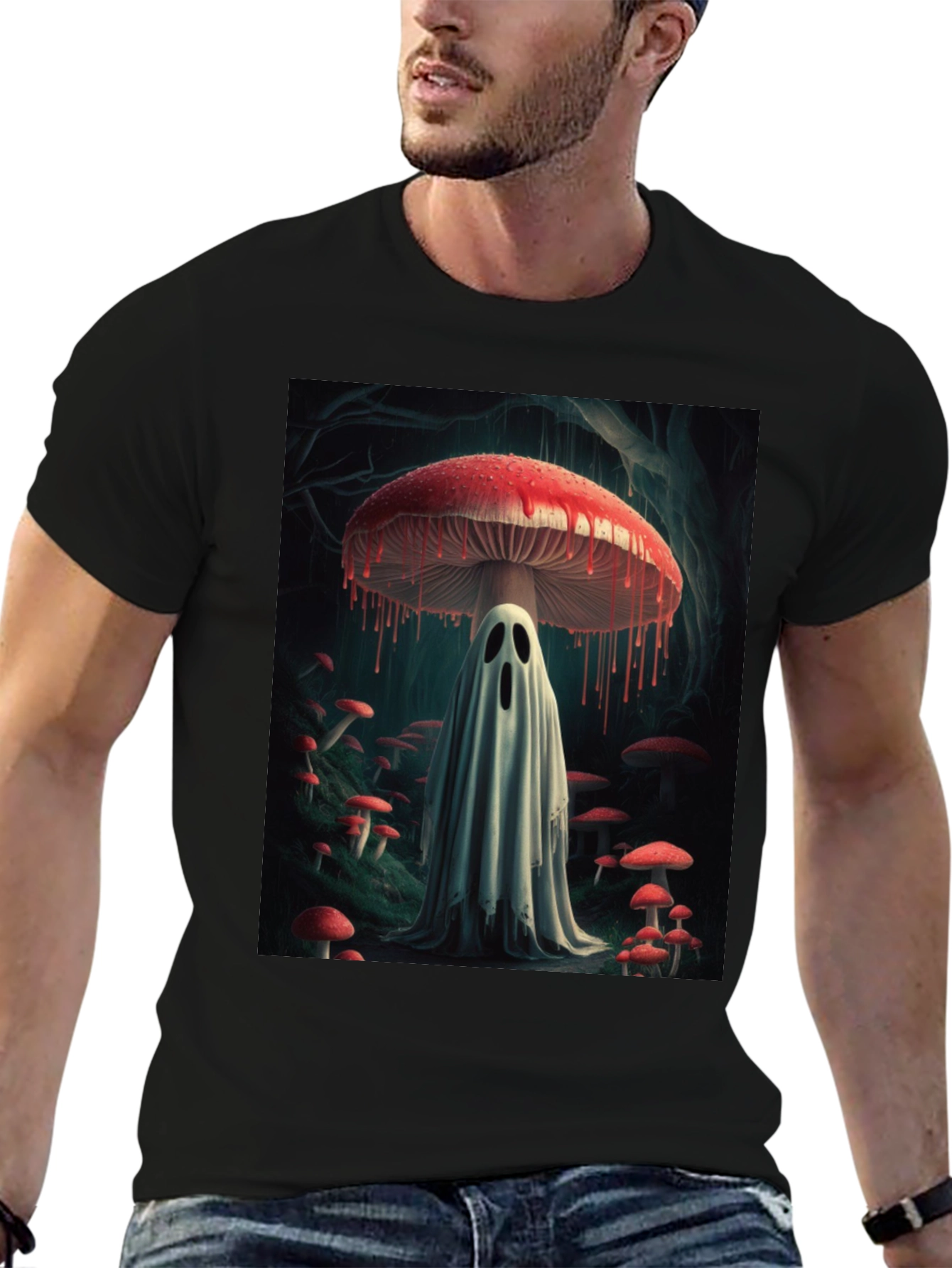 Mushroom Ghost Graphic Tee
