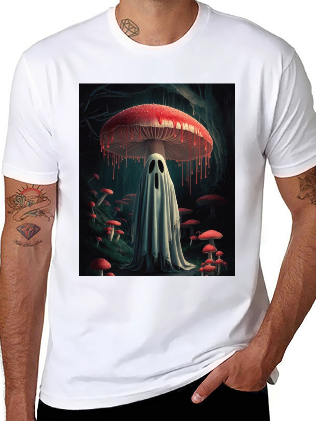 Mushroom Ghost Graphic Tee