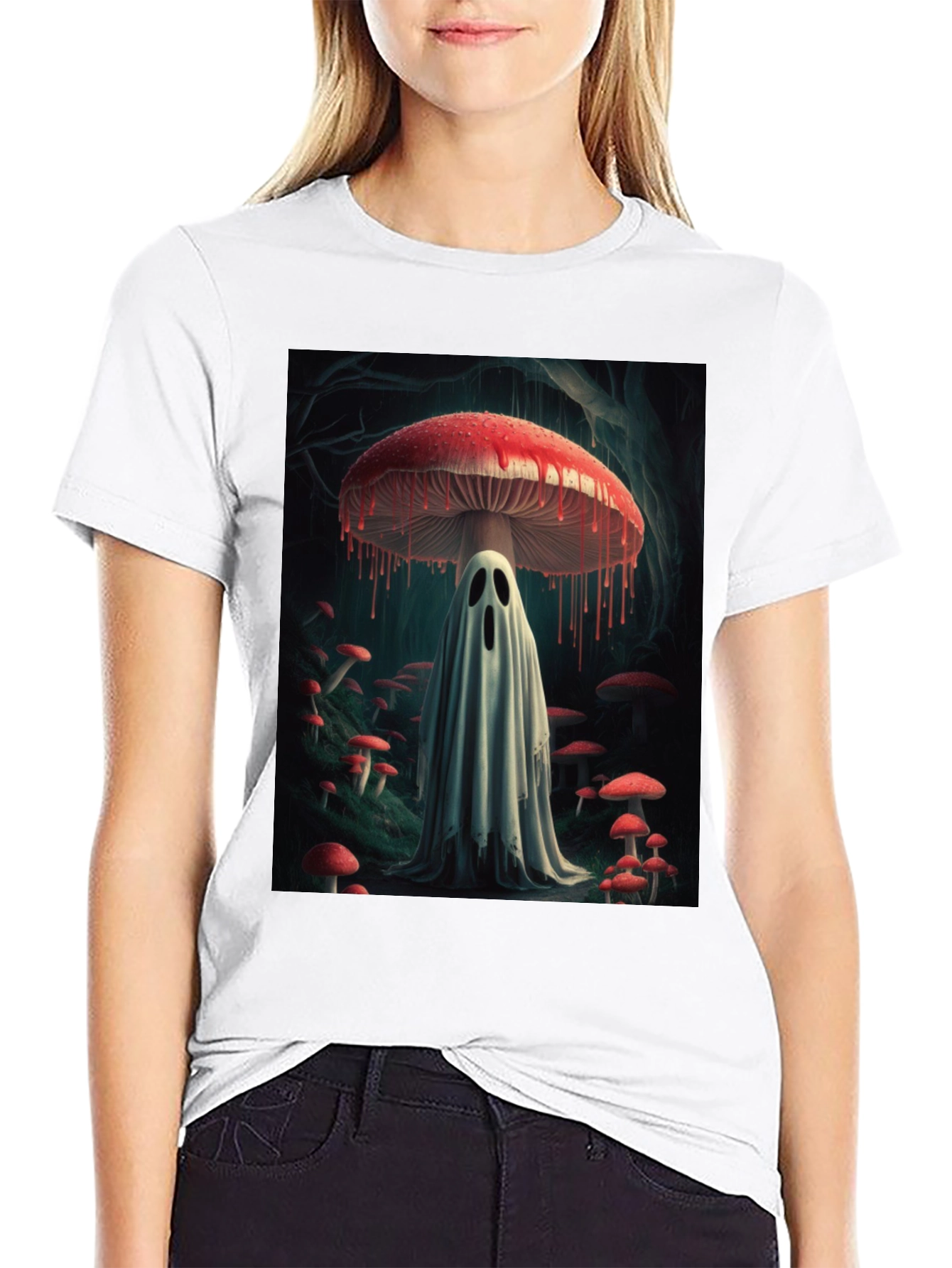 Mushroom Ghost Graphic Tee