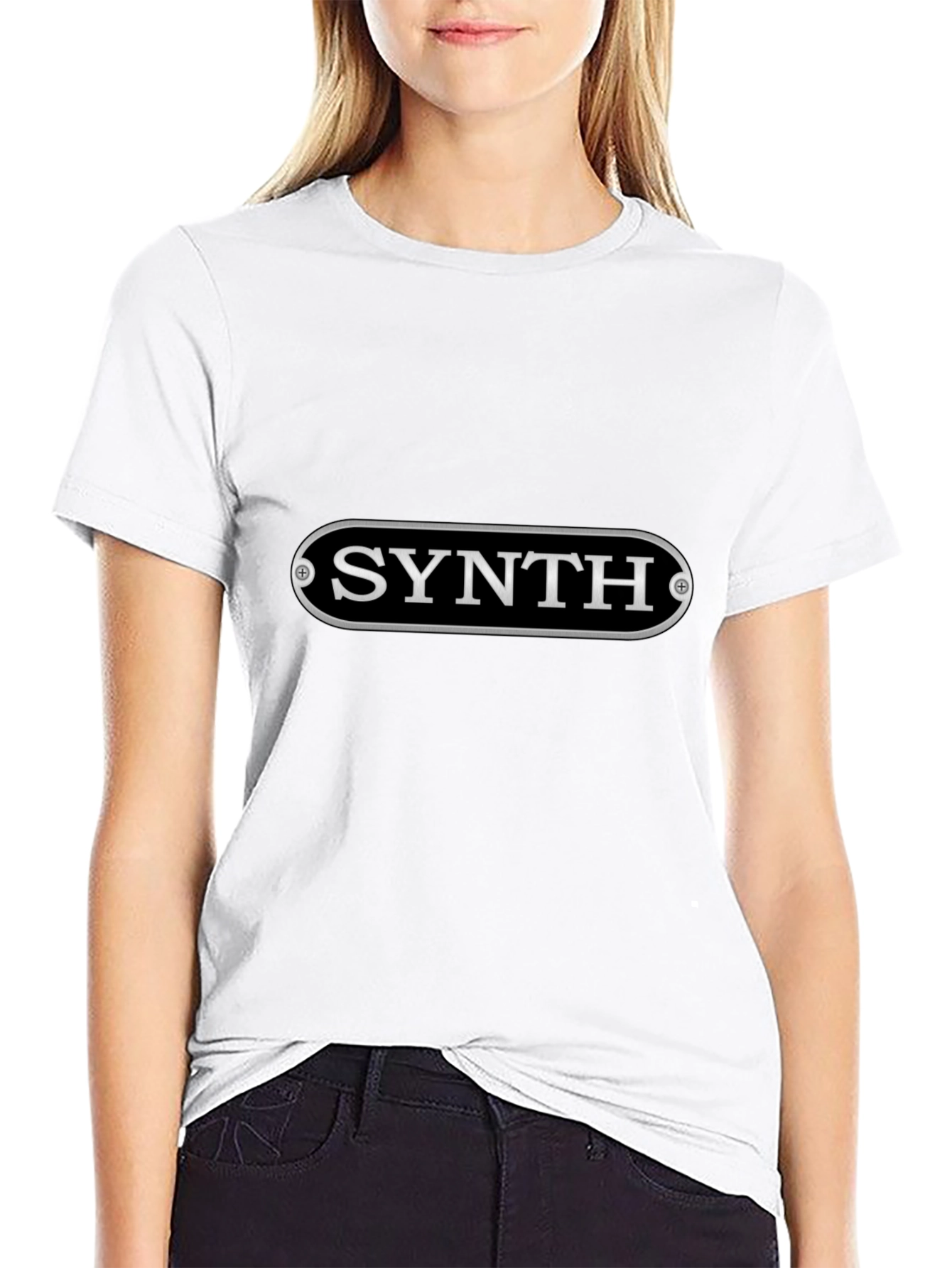 Synth Music Lover Black T-Shirt