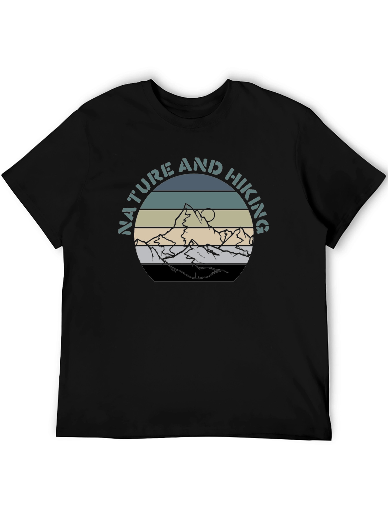 Nature & Hiking Graphic T-Shirt - Mountain Design