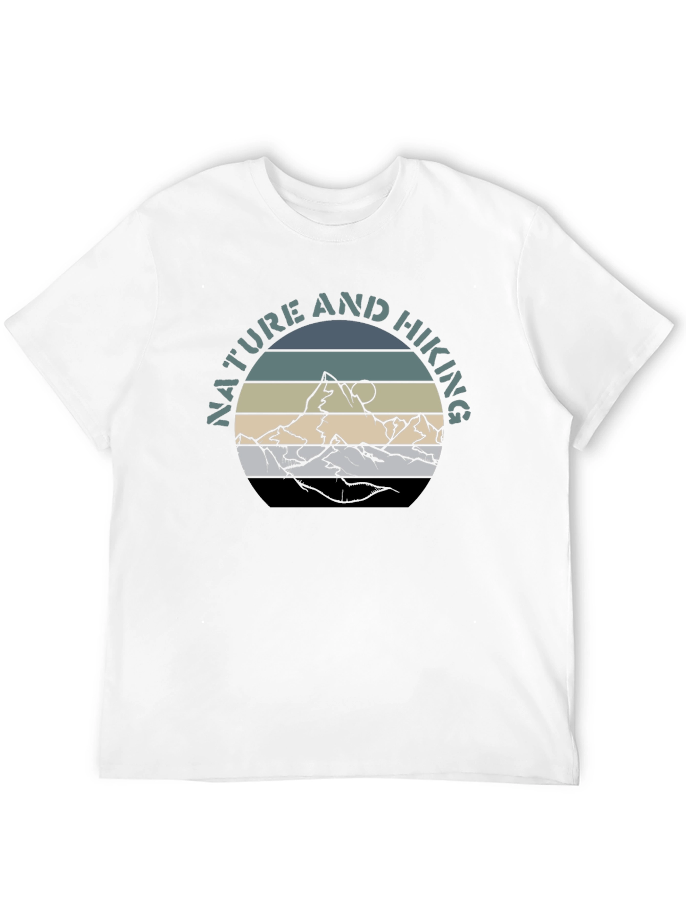 Nature & Hiking Graphic T-Shirt - Mountain Design