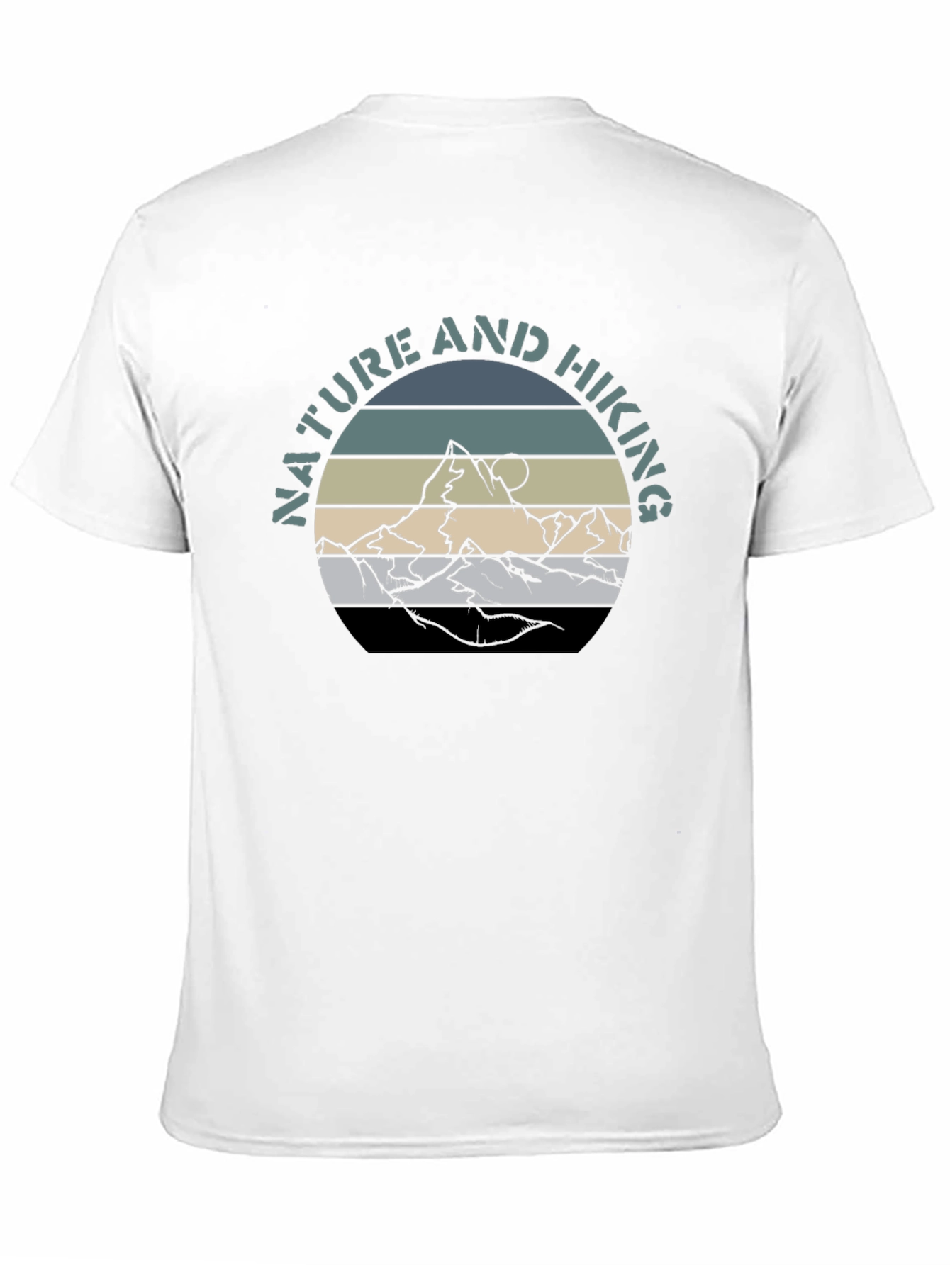 Nature & Hiking Graphic T-Shirt - Mountain Design
