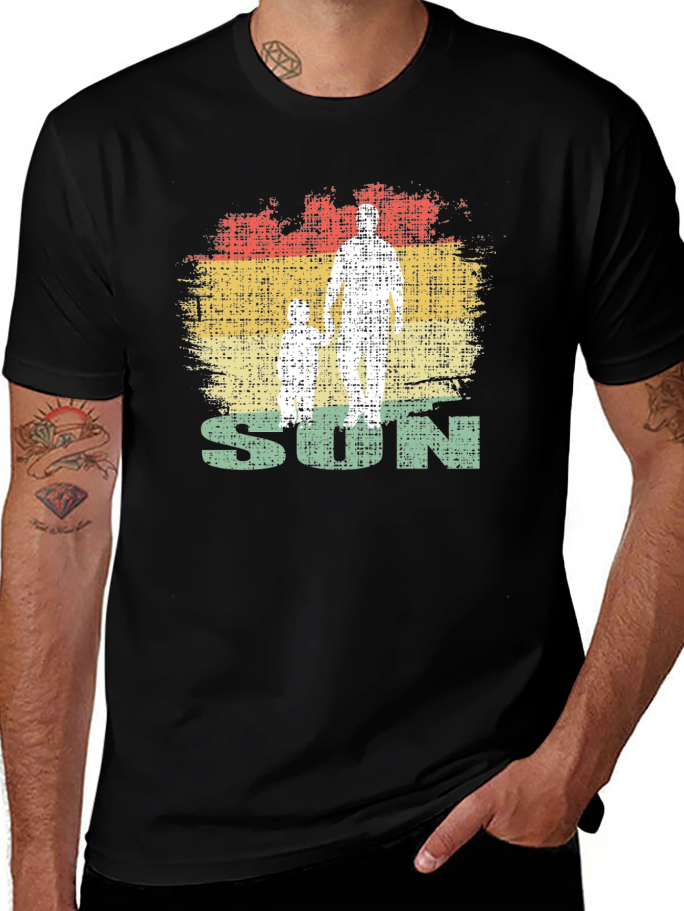 Father & Son Retro Style Graphic Tee