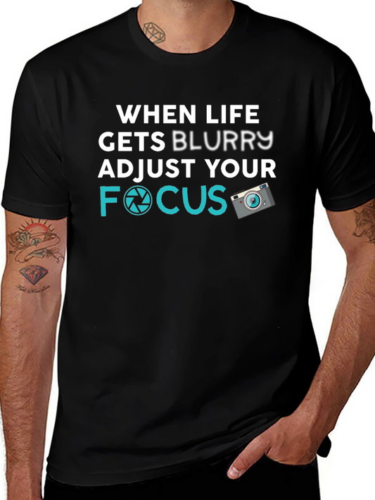 Adjust Your Focus T-Shirt - Photography Lover Tee