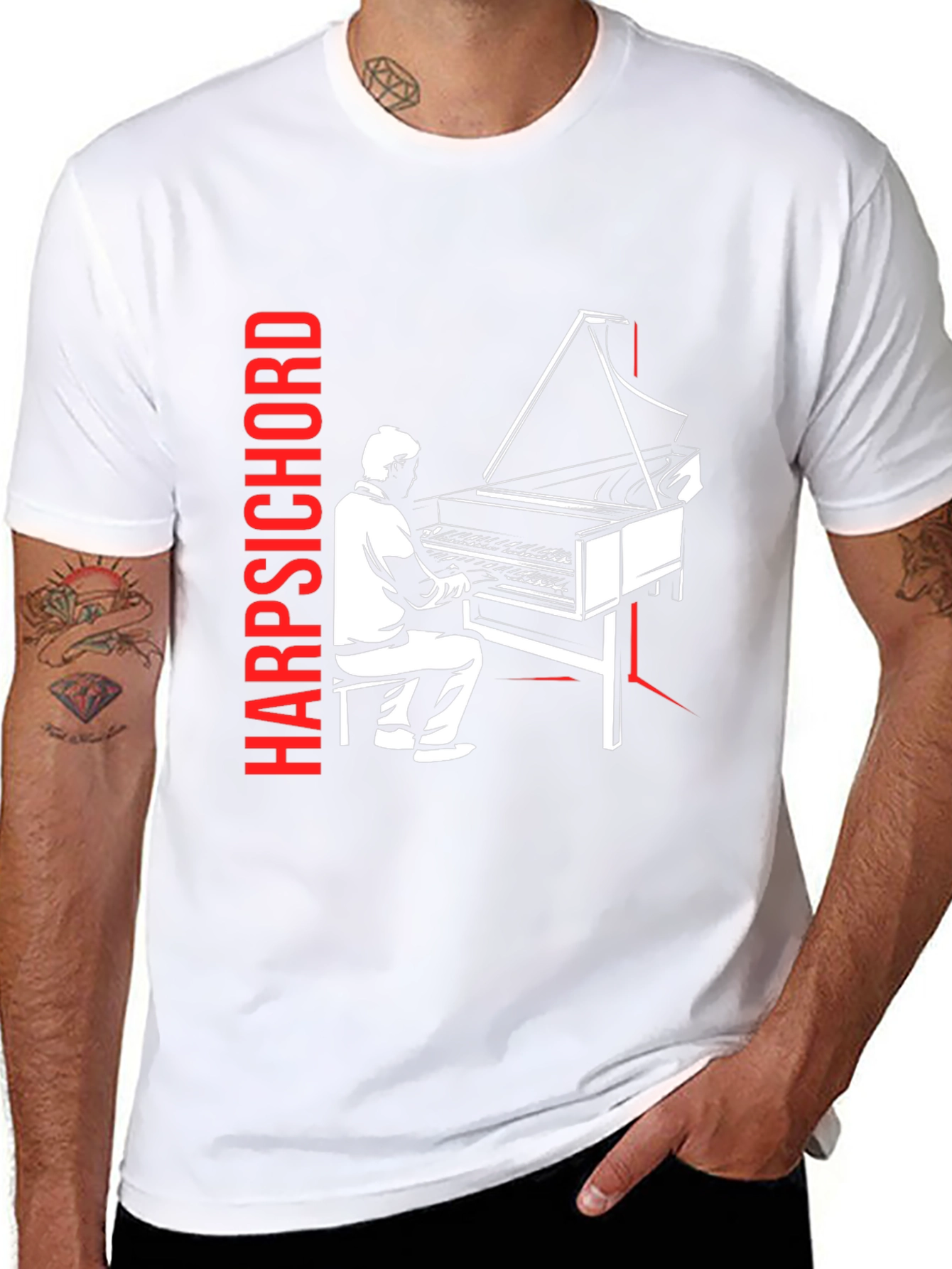 Harpsichord T-Shirt - Music Lover Tee