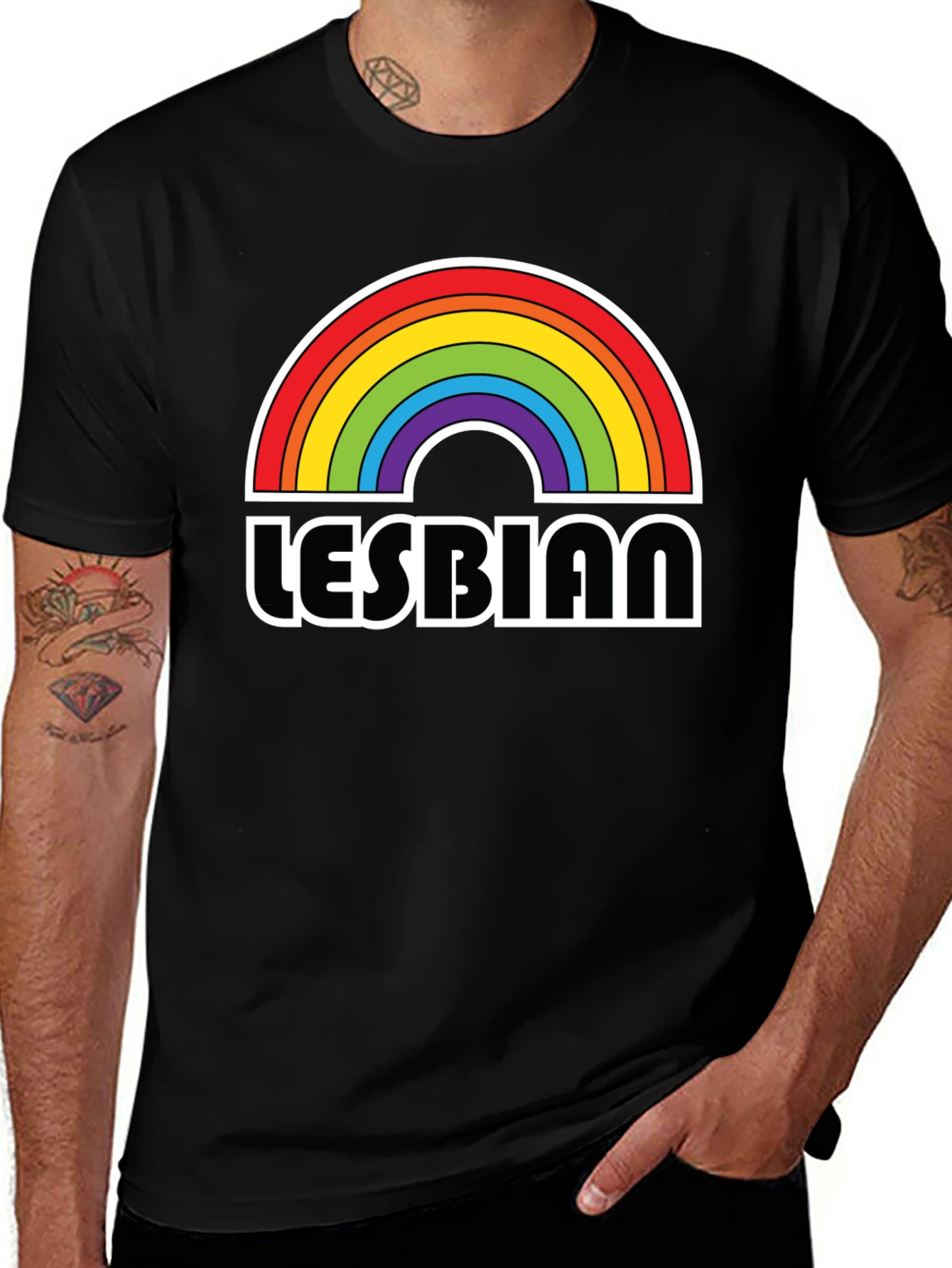 Lesbian Pride Rainbow T-Shirt