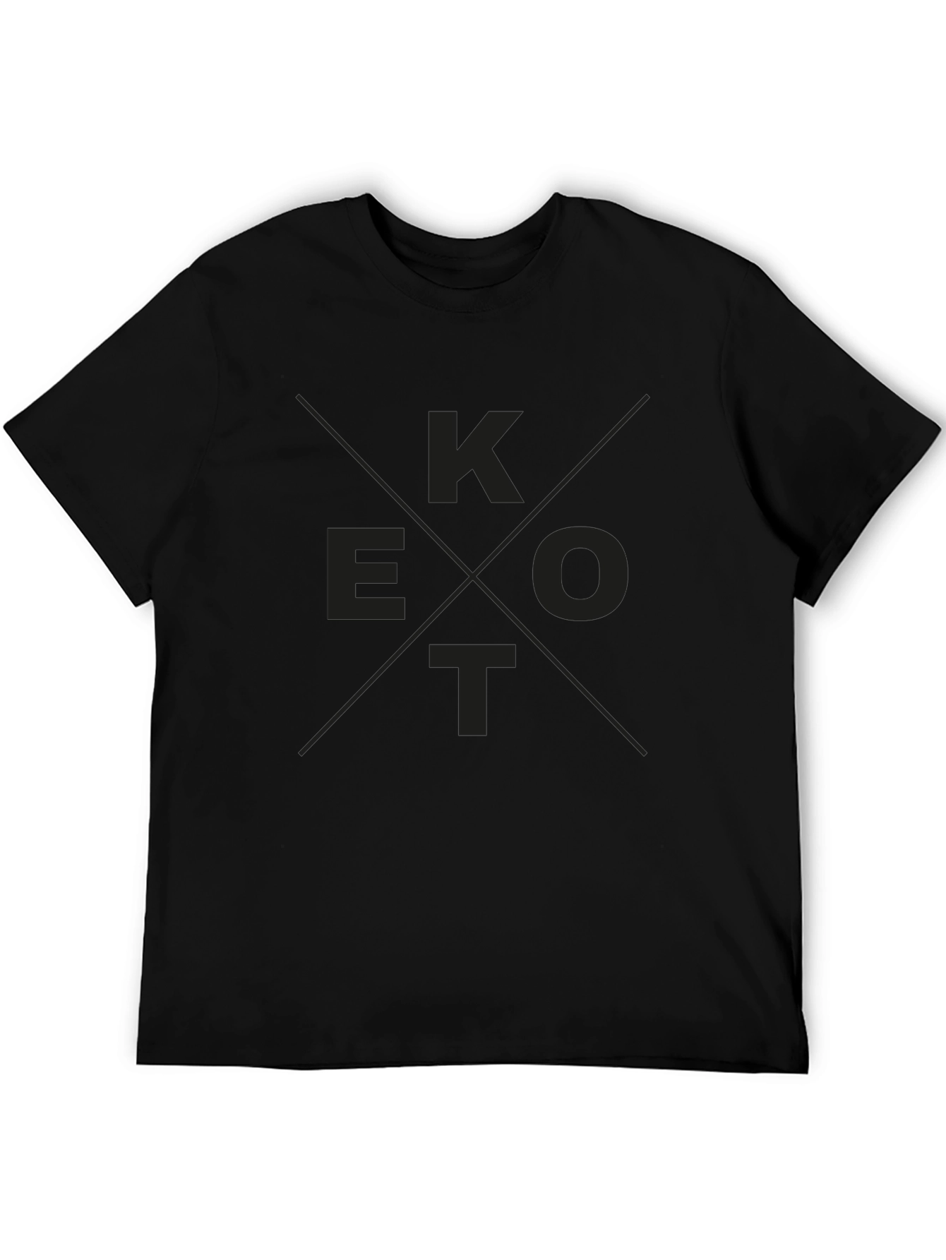 K E O T Black Graphic Tee Shirt