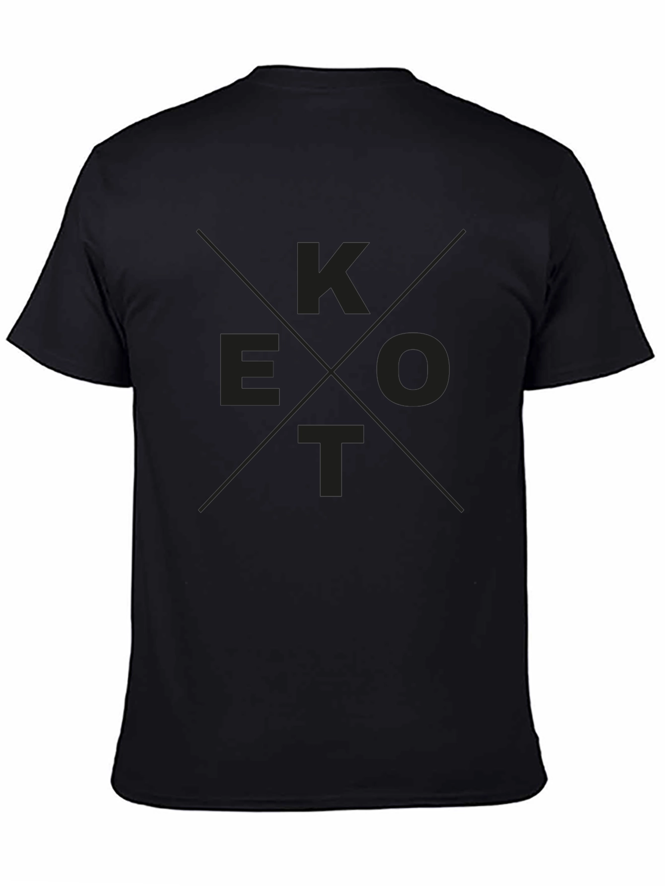 K E O T Black Graphic Tee Shirt