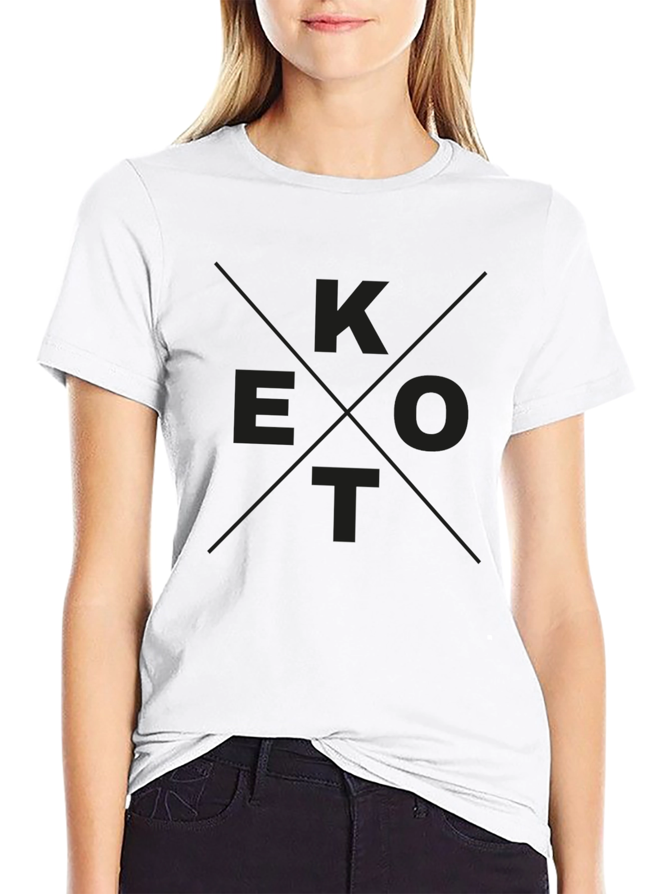 K E O T Black Graphic Tee Shirt