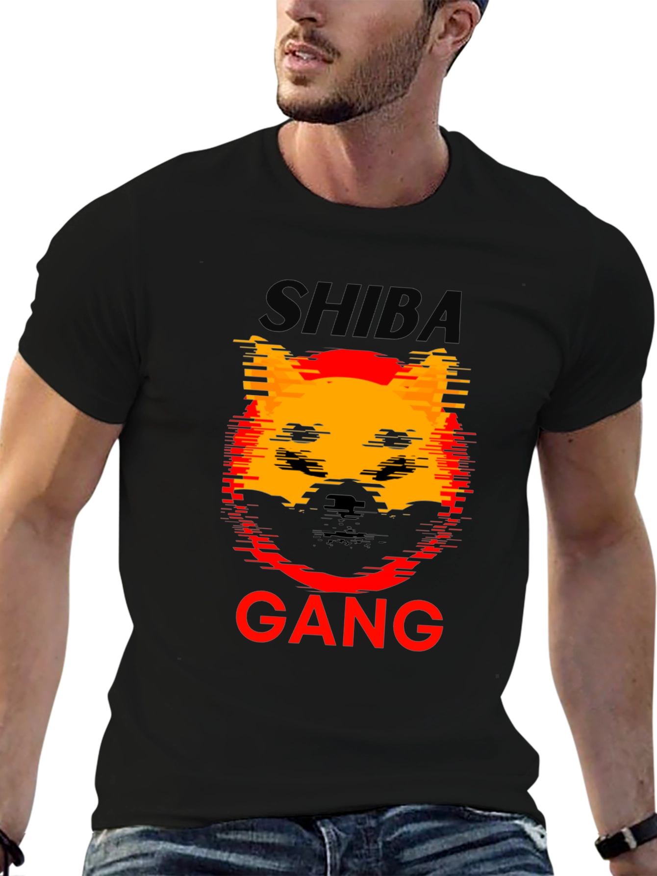 Shiba Gang Black T-Shirt - Unique Graphic Tee