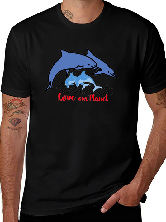Love Our Planet Dolphin Graphic Tee
