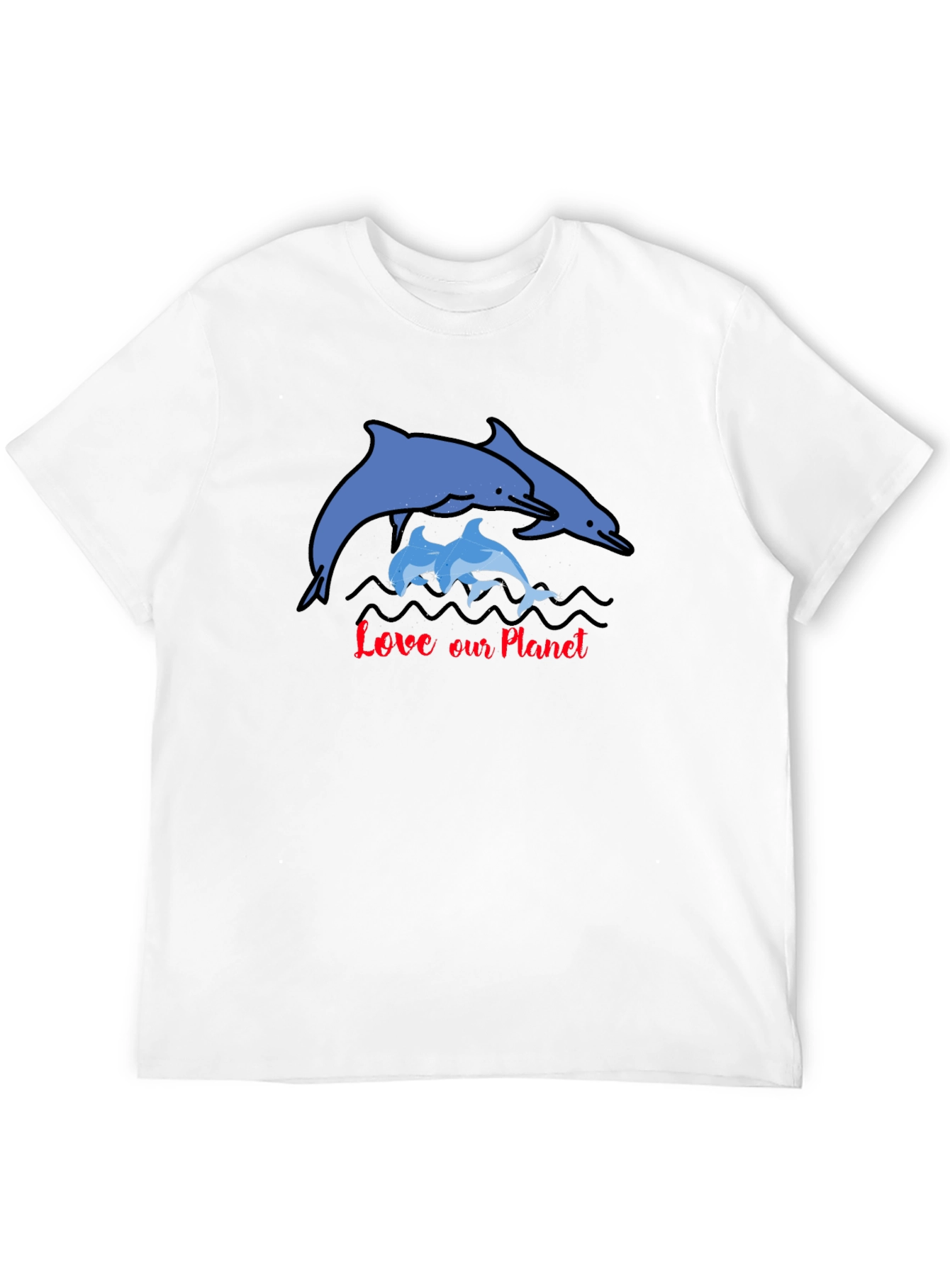 Love Our Planet Dolphin Graphic Tee